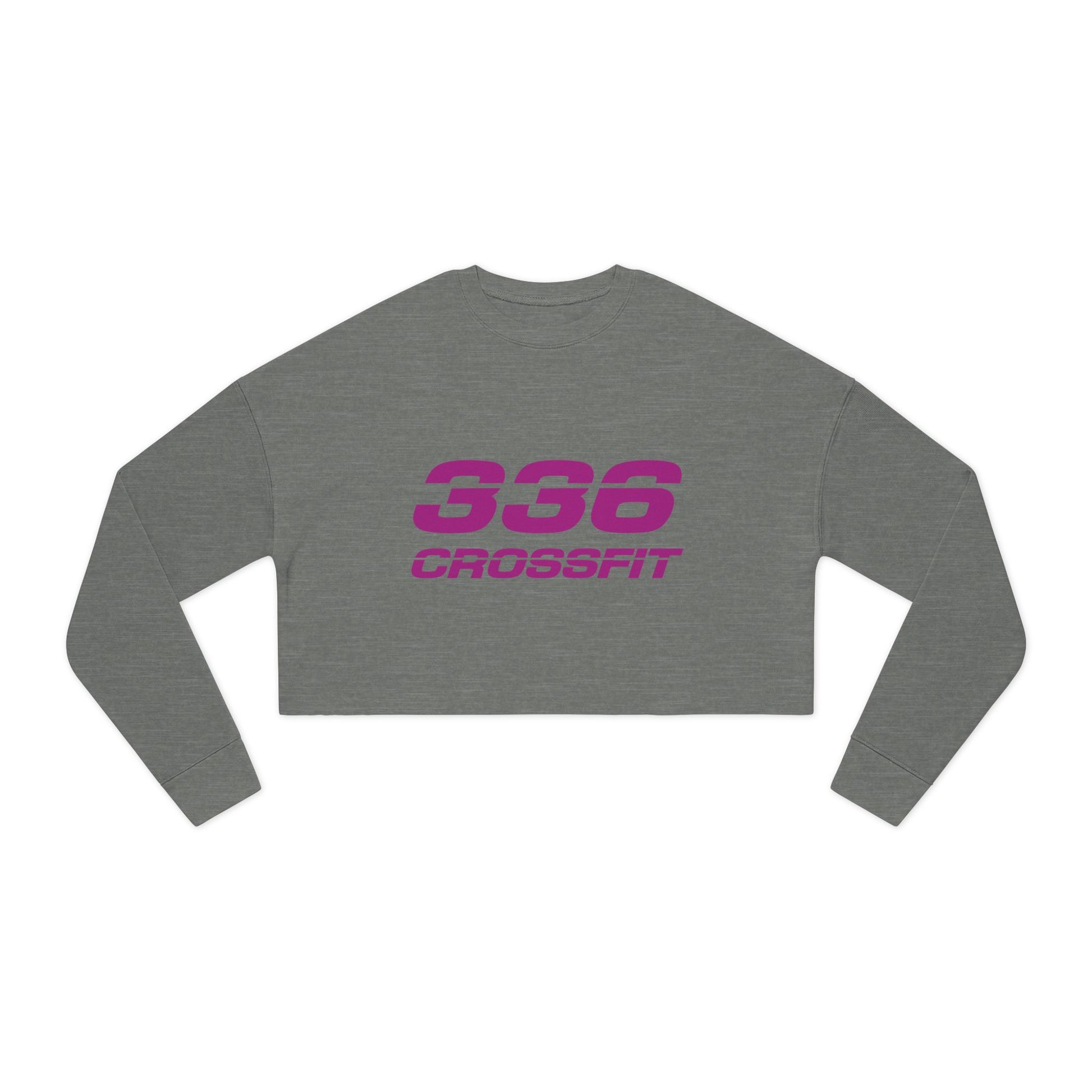 336 CrossFit Cropped Sweatshirt (Basics Collection-Fuschia)
