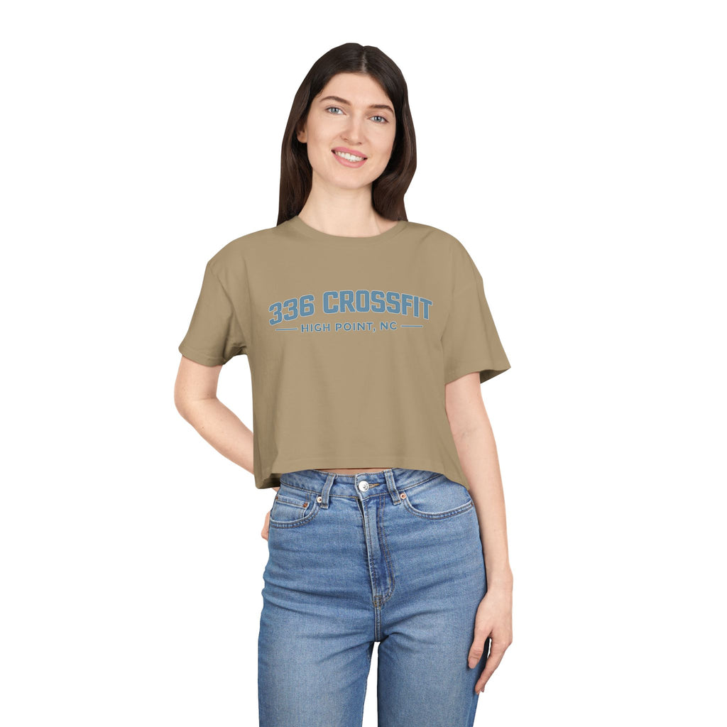 336 CrossFit Collegiate Blue Crop Top