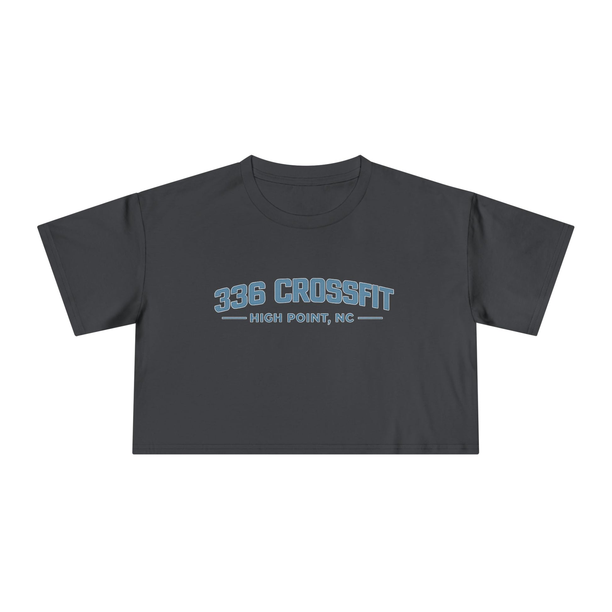 336 CrossFit Collegiate Blue Crop Top