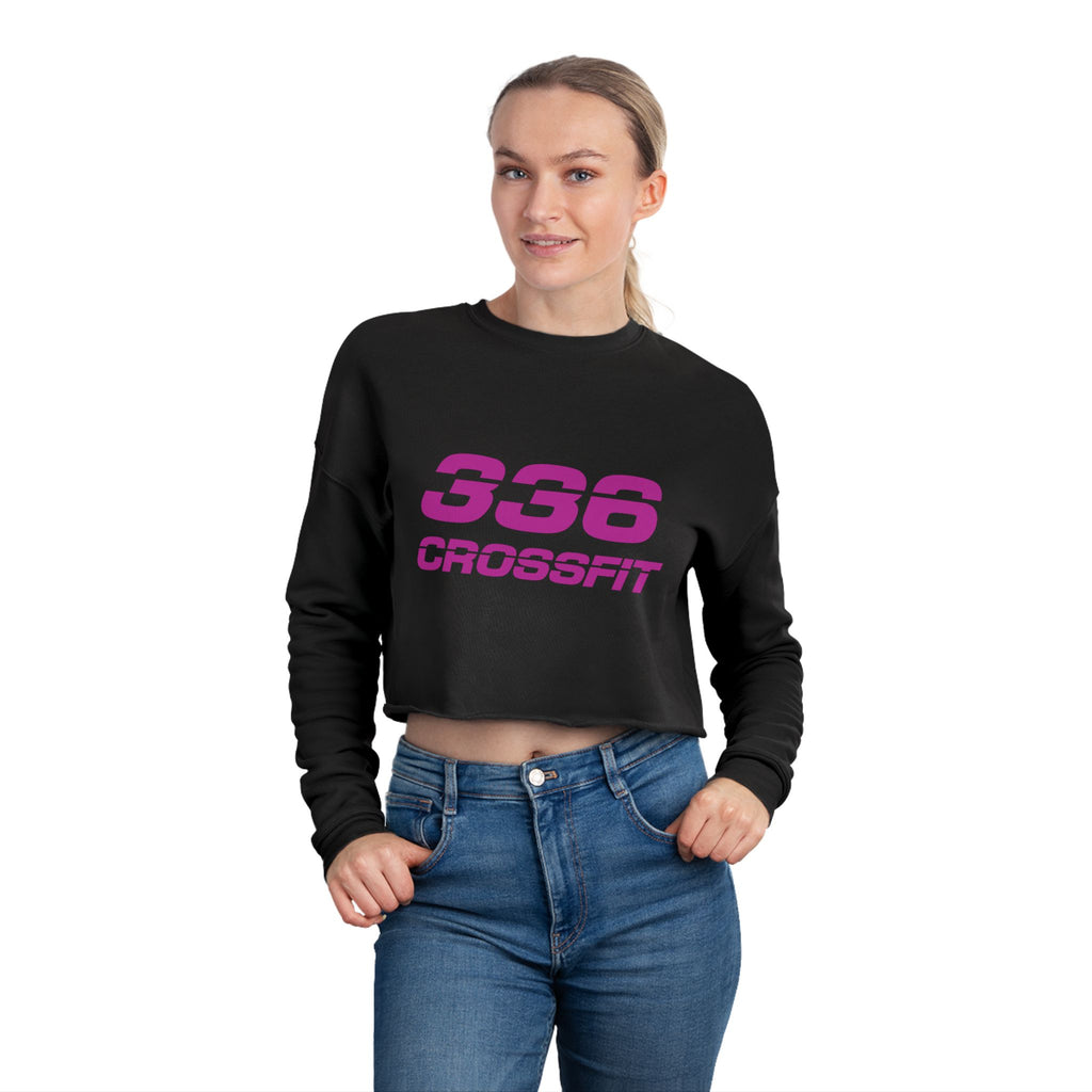 336 CrossFit Cropped Sweatshirt (Basics Collection-Fuschia)