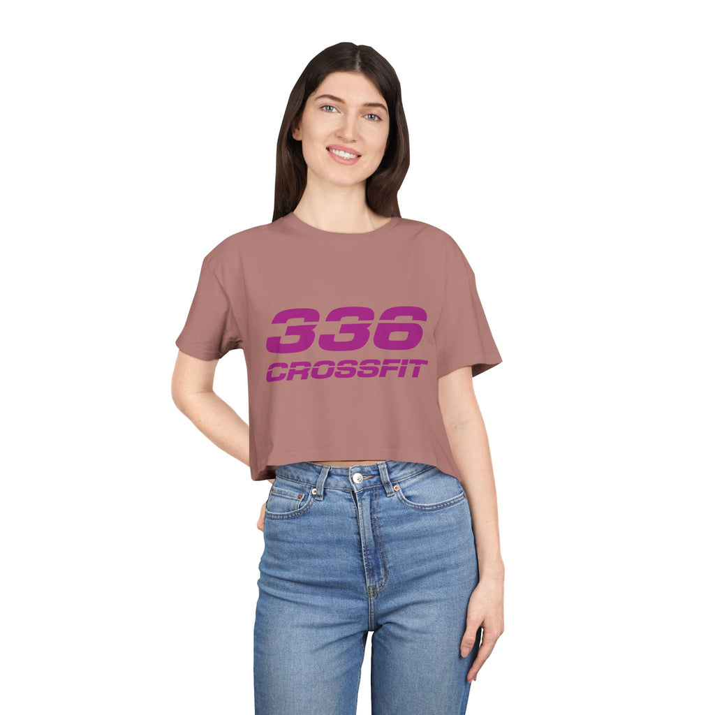336 CrossFit Crop Top (Basics Collection-Fuschia)