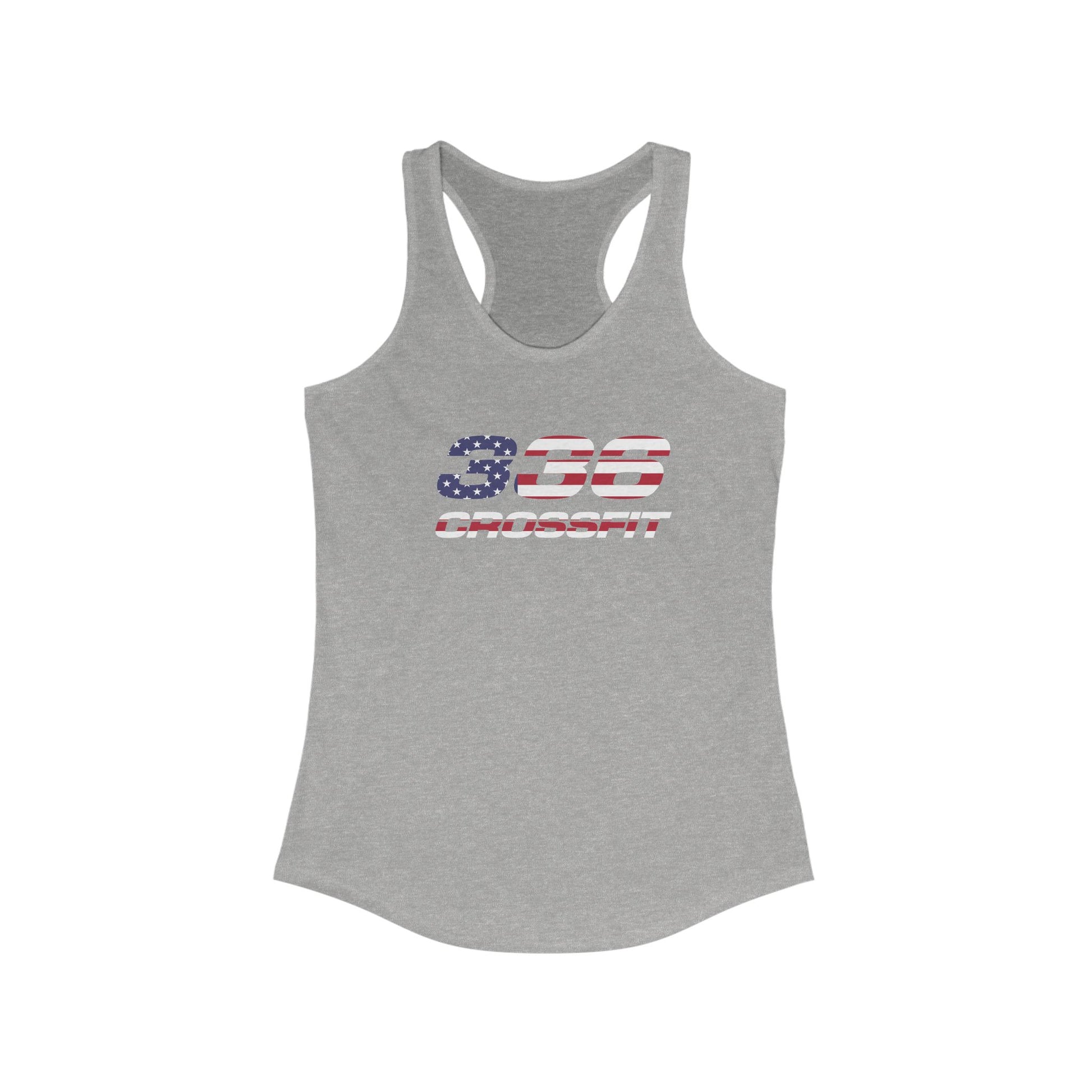 336 CrossFit American Flag Racerback Tank Top