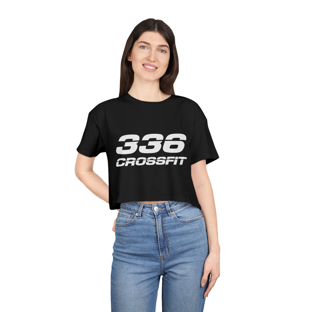 336 CrossFit Crop Top (Basics Collection-White)