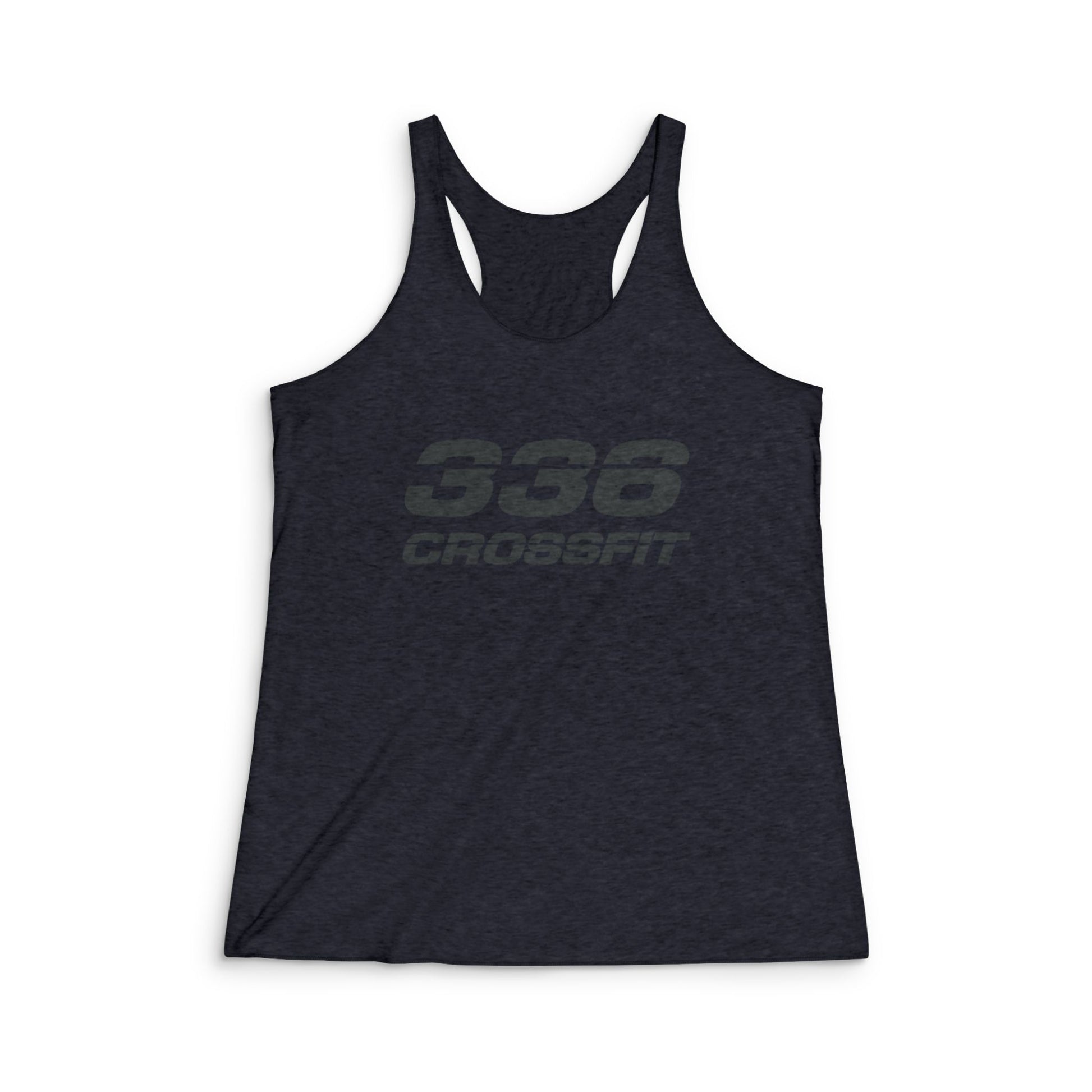 336 CrossFit Tri-Blend Racerback Tank Top (Basics Collection-Charcoal)