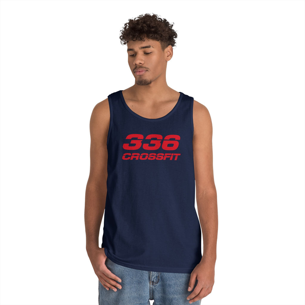 336 CrossFit Mens Tank Top (Basics Collection-Red)