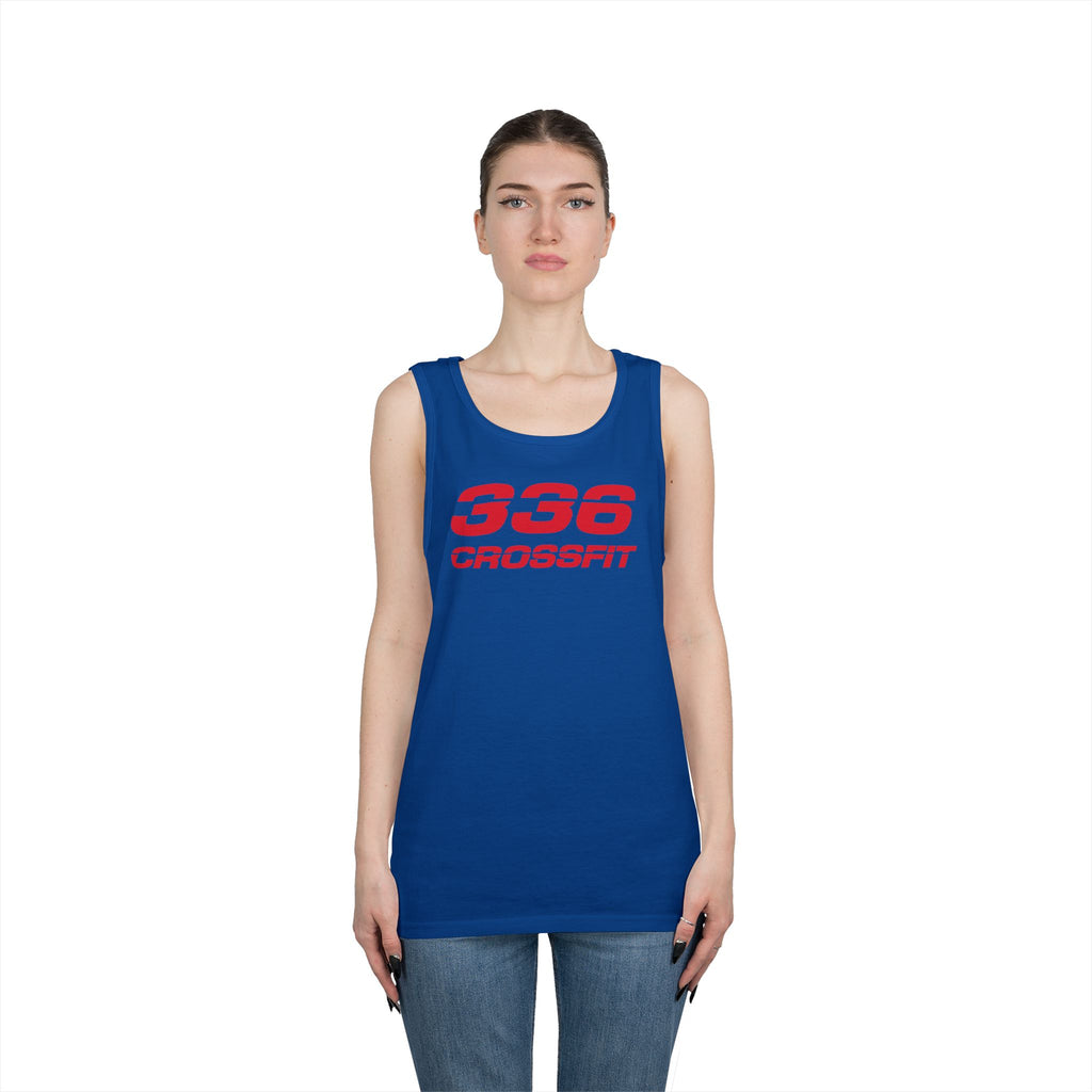 336 CrossFit Mens Tank Top (Basics Collection-Red)