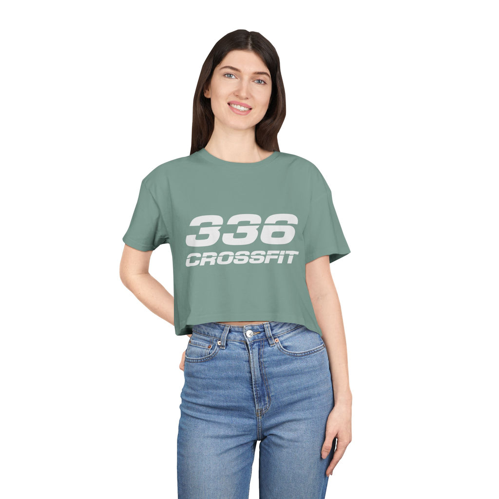 336 CrossFit Crop Top (Basics Collection-White)