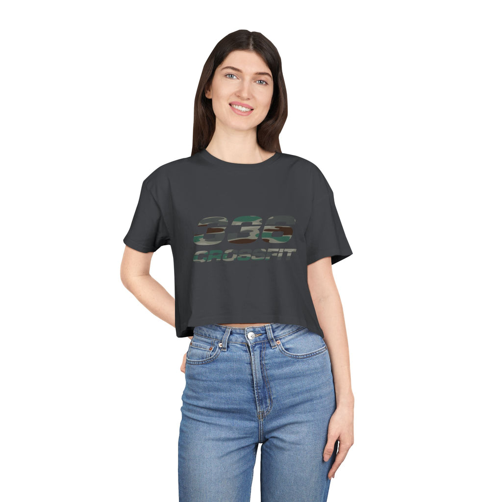 336 CrossFit Camo Crop Top