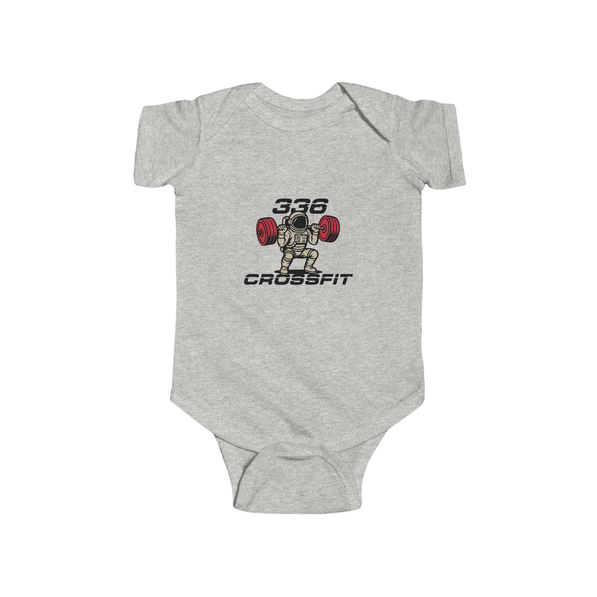 336 CrossFit Infant Bodysuit – Cute Weightlifting Baby Onesie
