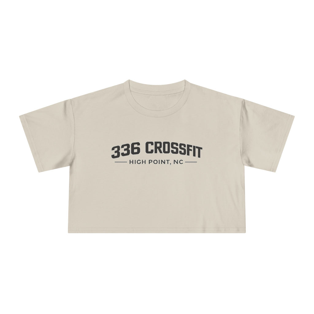336 Collegiate Black Crop Top