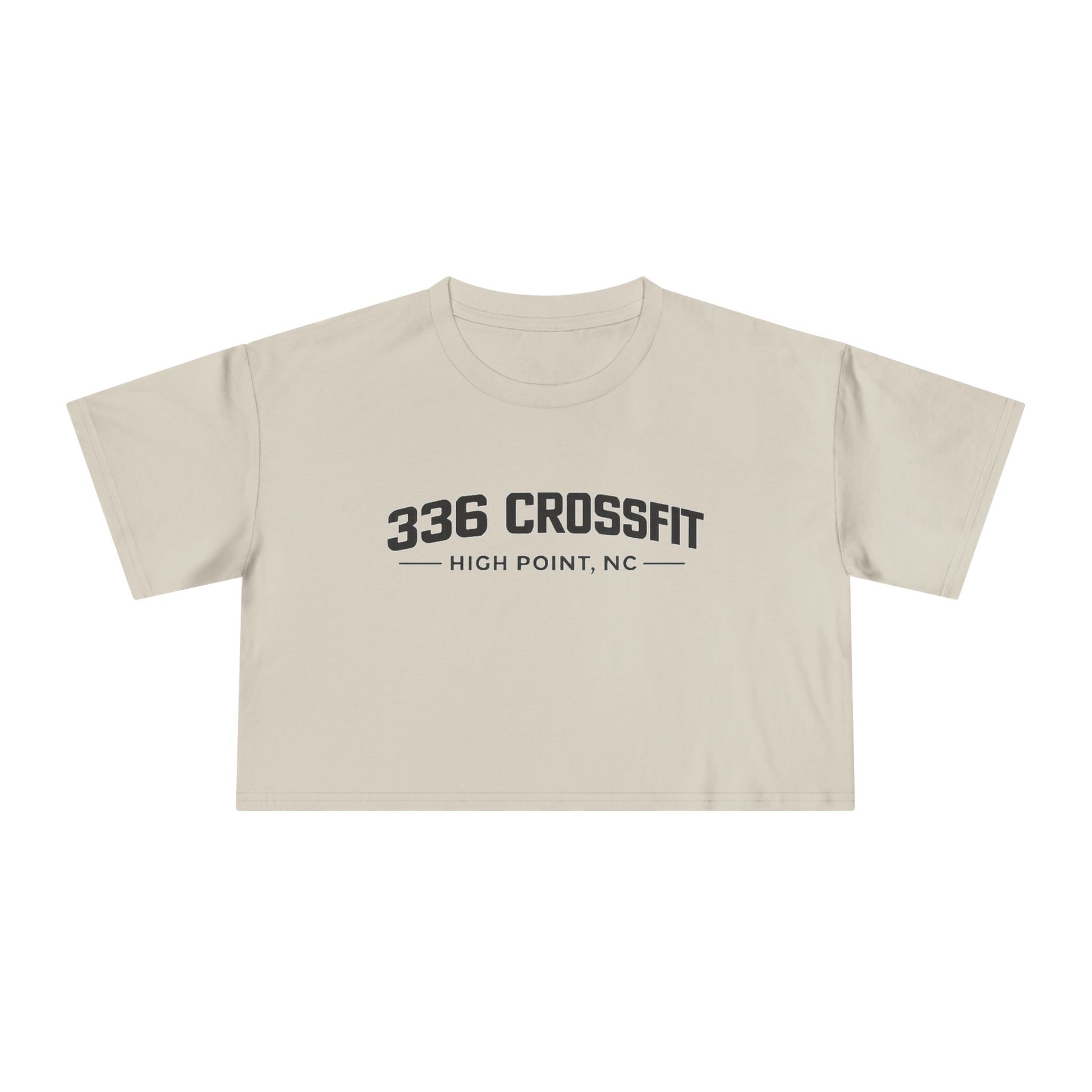 336 Collegiate Black Crop Top