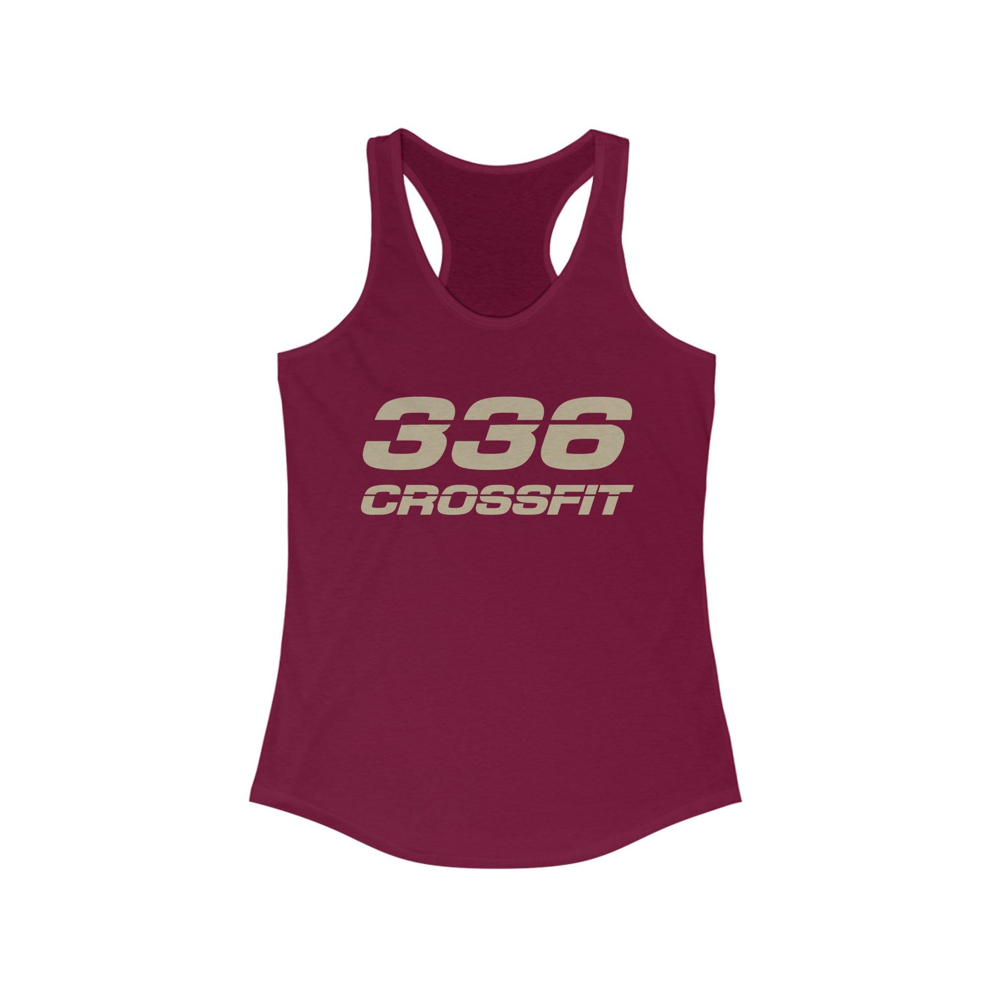 336 CrossFit Racerback Tank Top (Basics Collection-Tan)