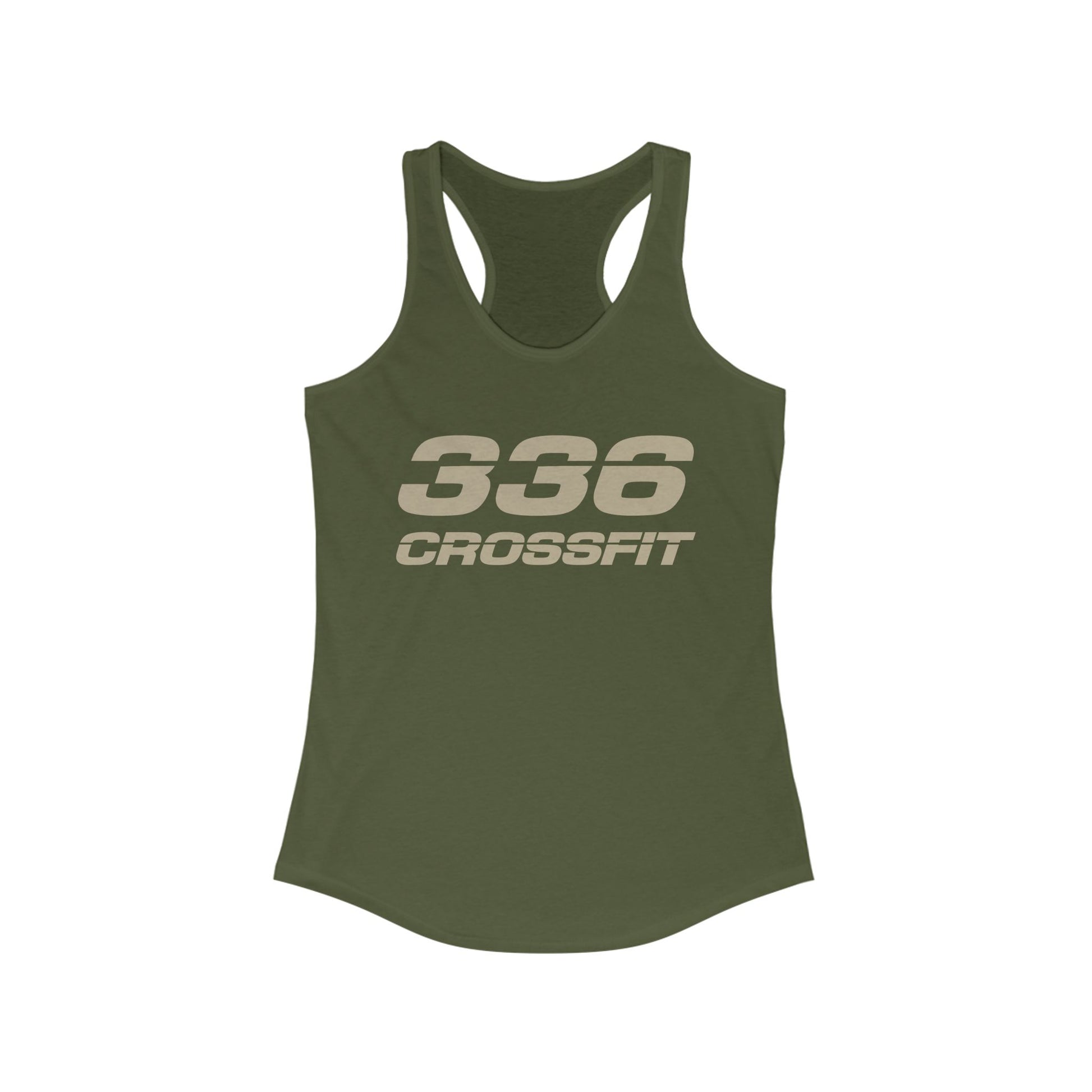 336 CrossFit Racerback Tank Top (Basics Collection-Tan)