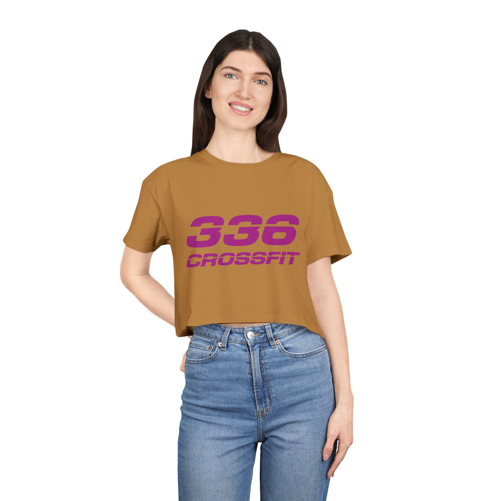 336 CrossFit Crop Top (Basics Collection-Fuschia)