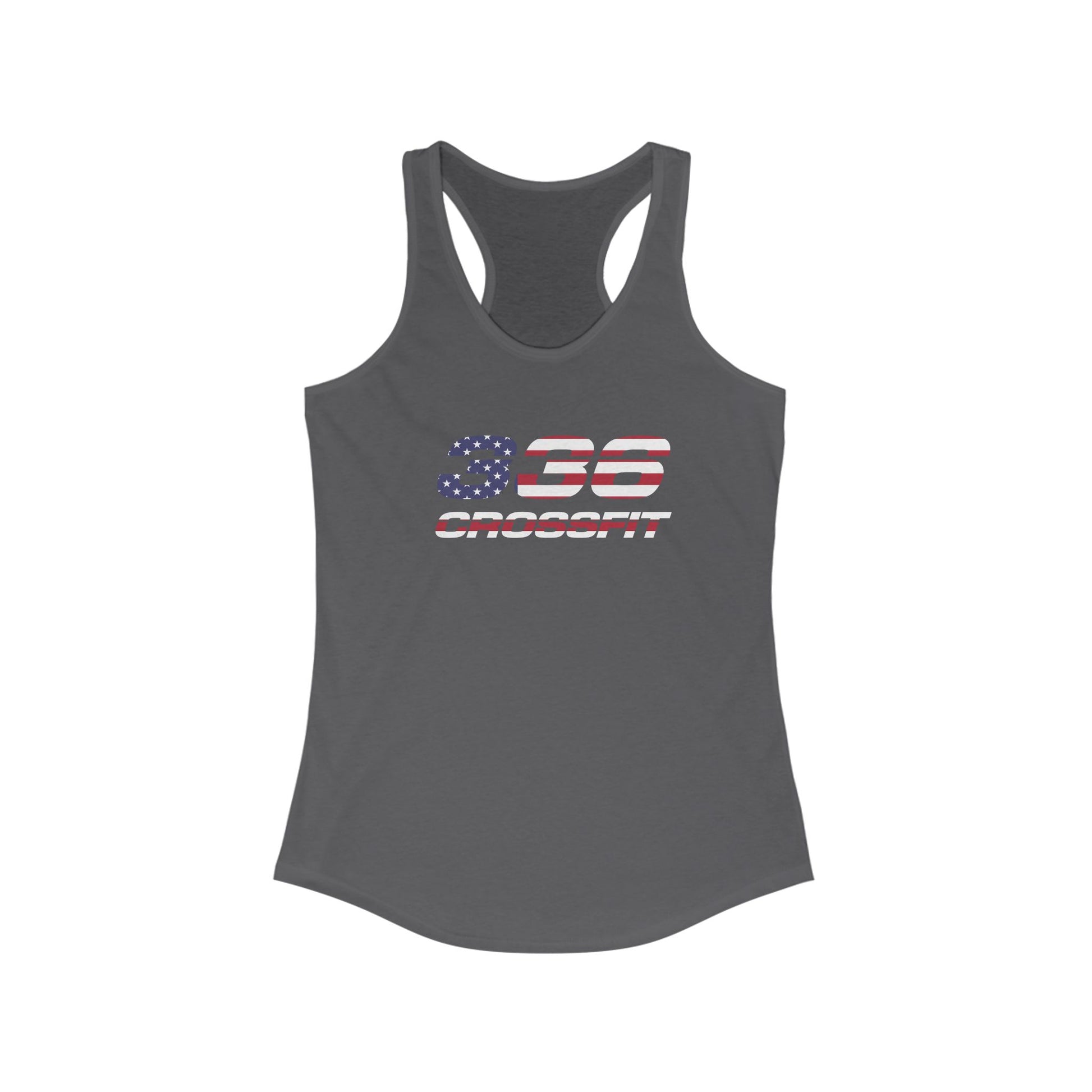 336 CrossFit American Flag Racerback Tank Top