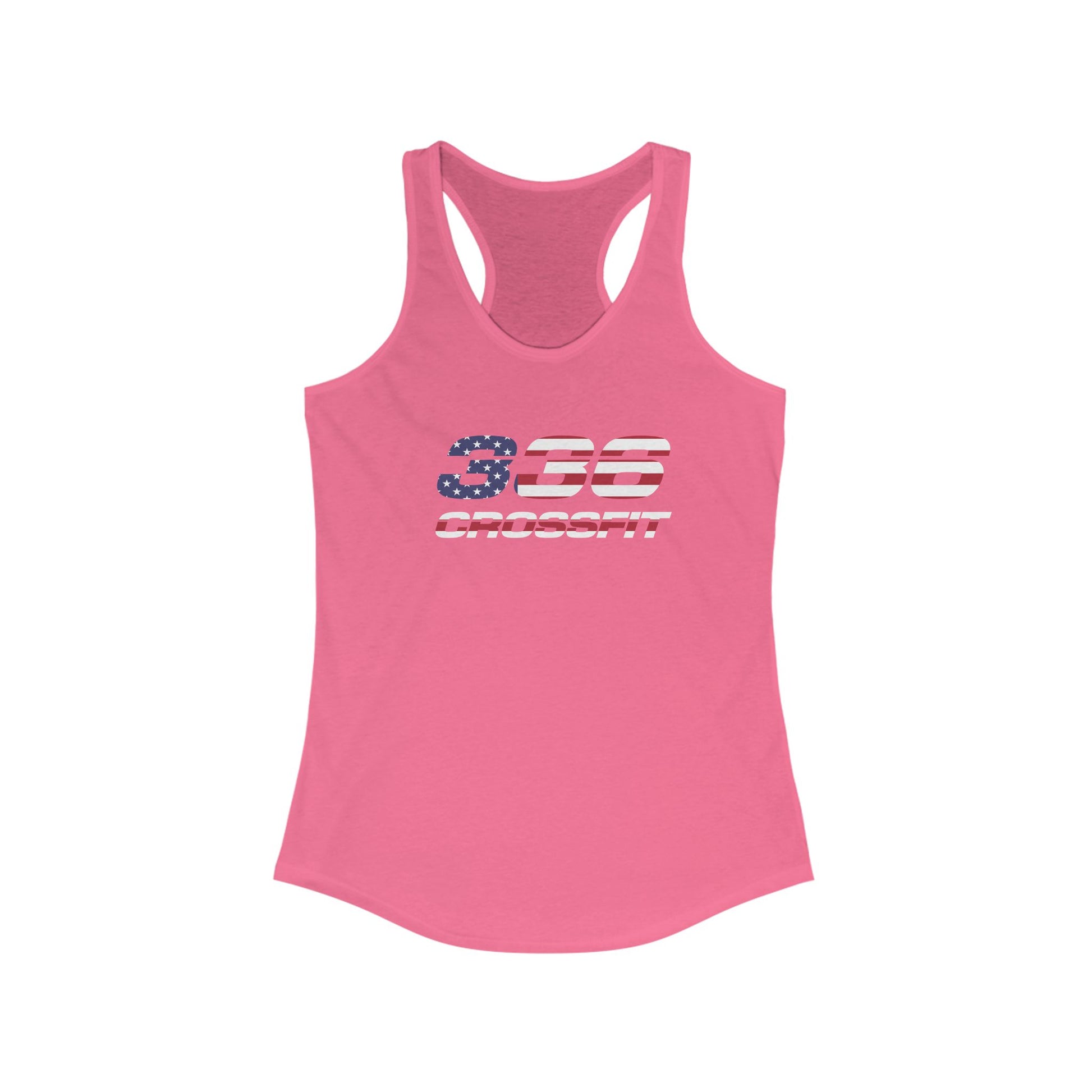 336 CrossFit American Flag Racerback Tank Top