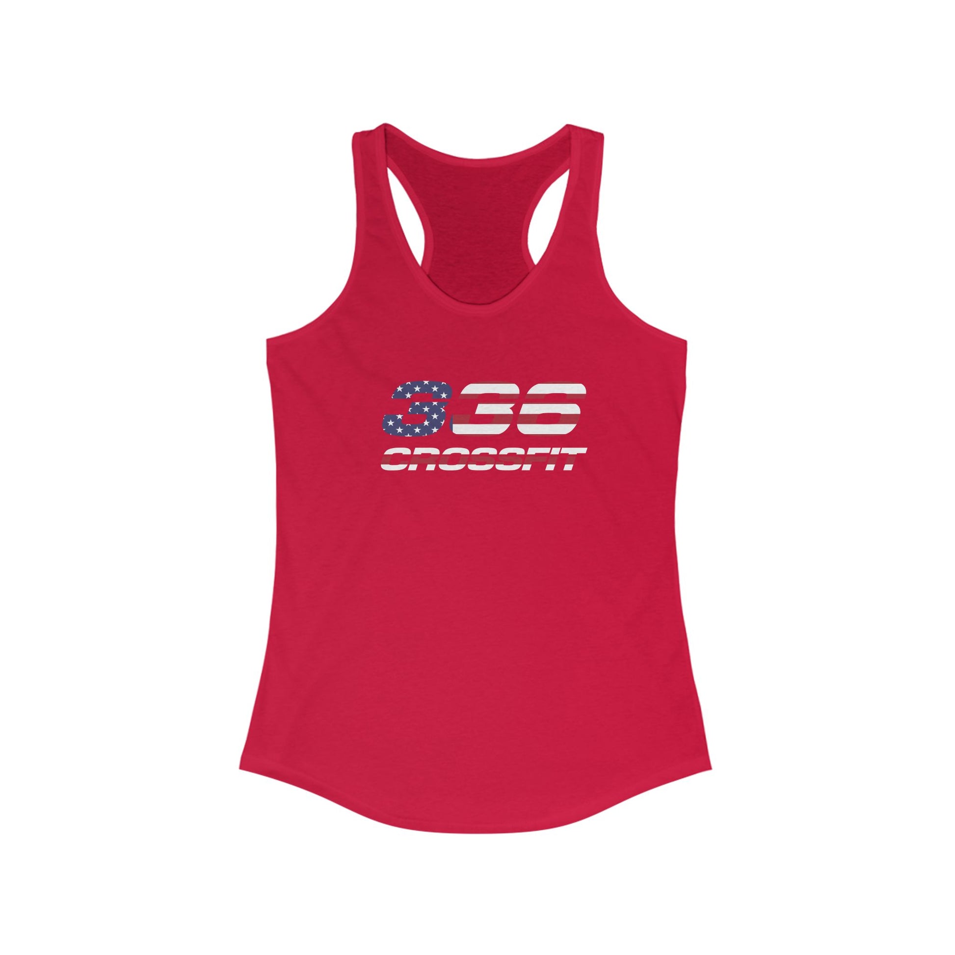 336 CrossFit American Flag Racerback Tank Top