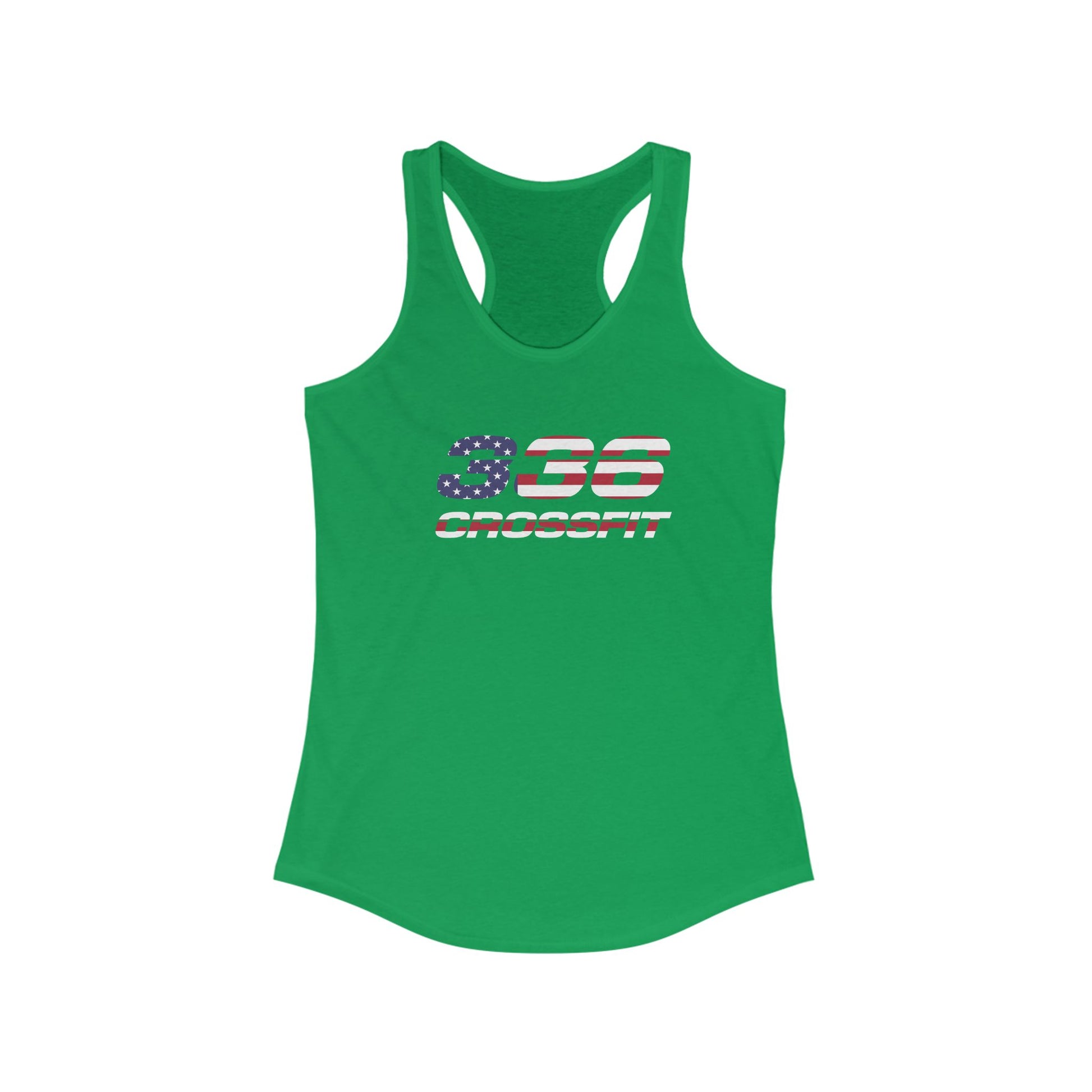 336 CrossFit American Flag Racerback Tank Top