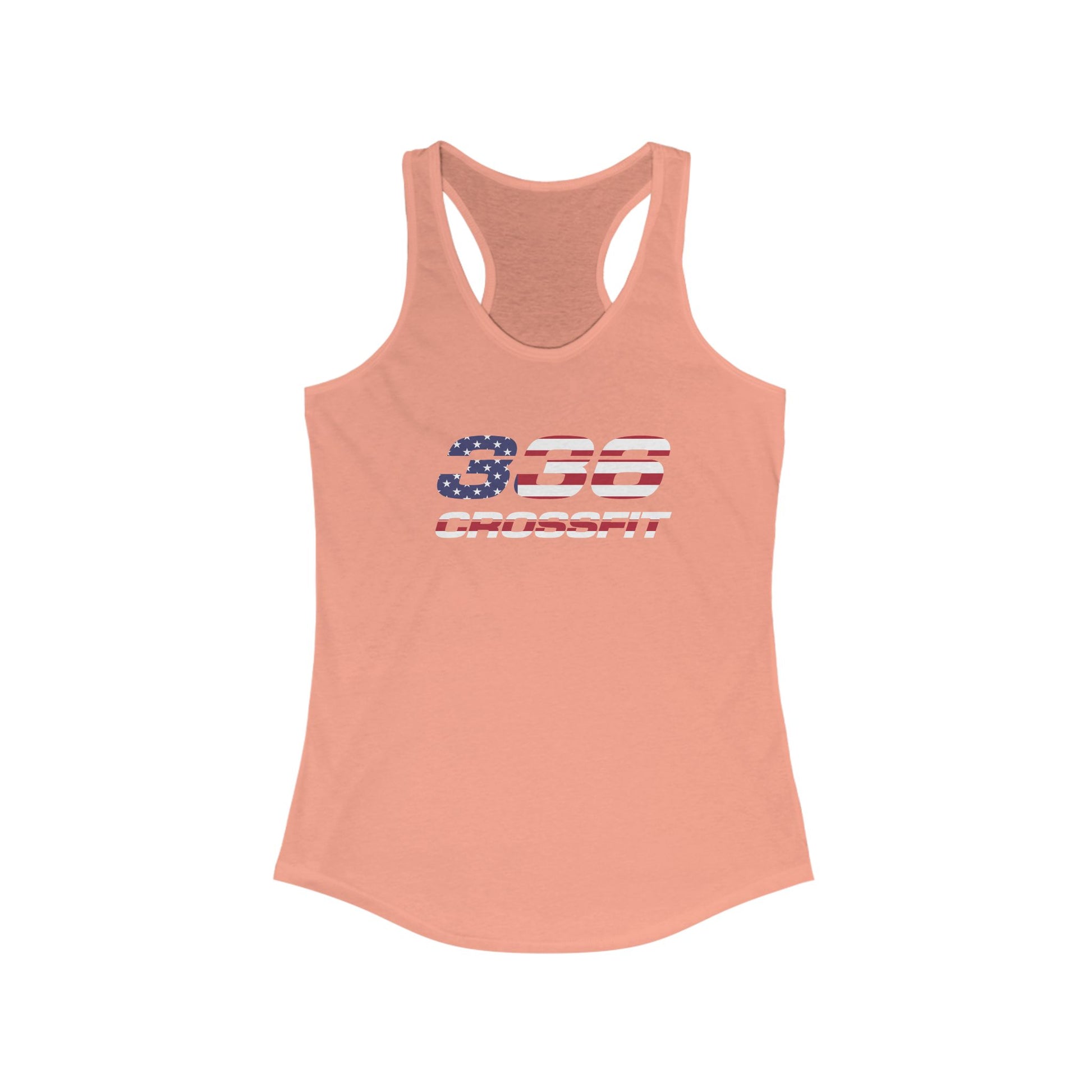 336 CrossFit American Flag Racerback Tank Top