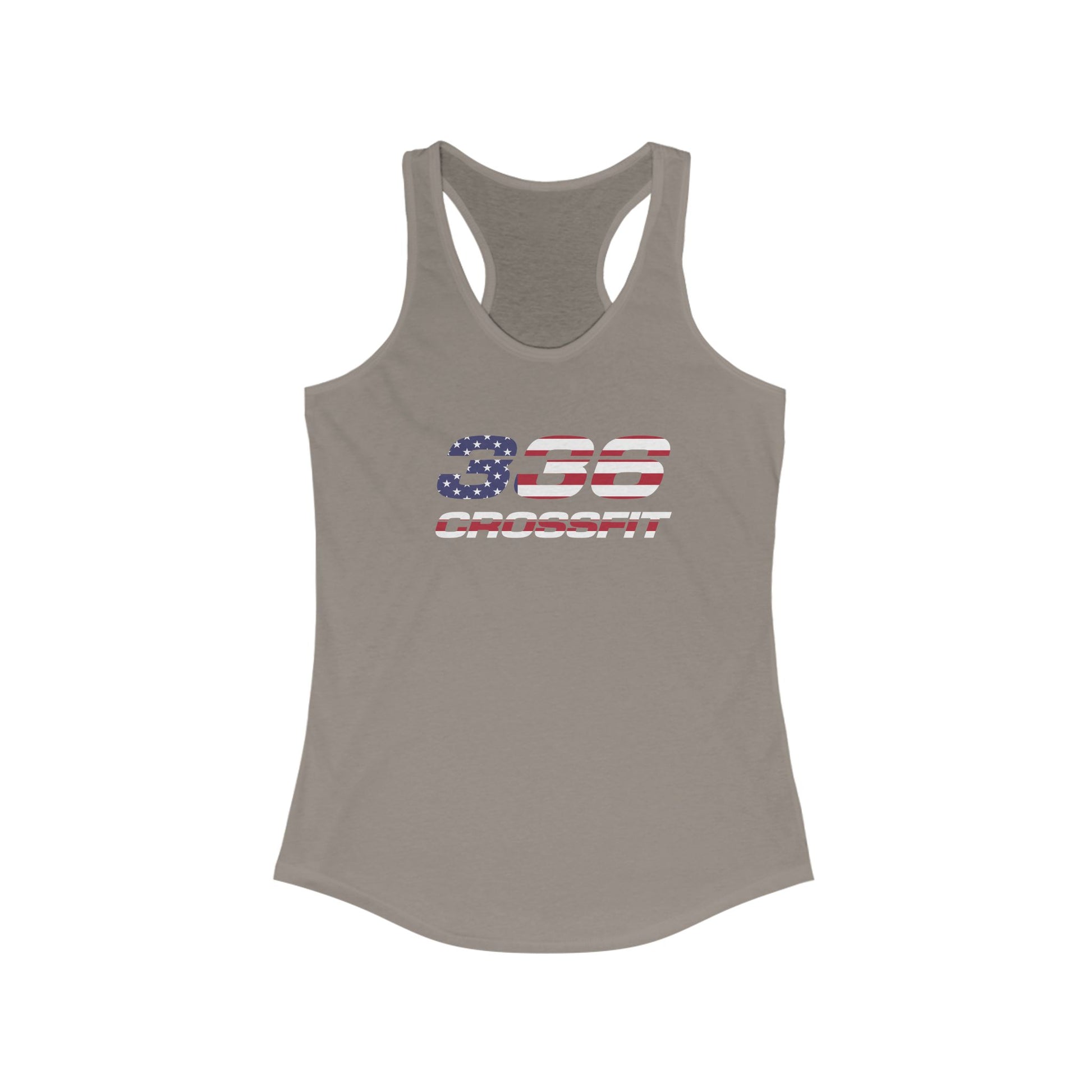 336 CrossFit American Flag Racerback Tank Top
