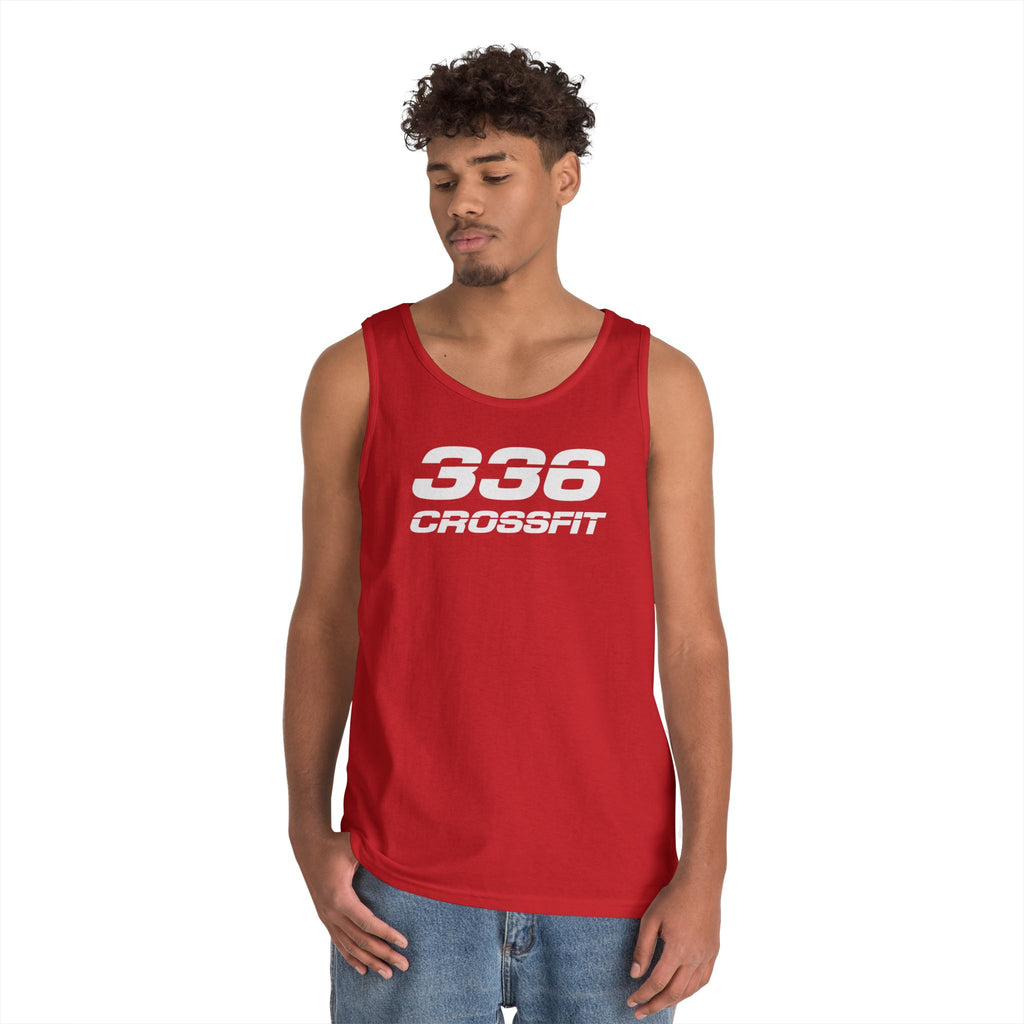 336 CrossFit Mens Tank Top (Basics Collection-White)