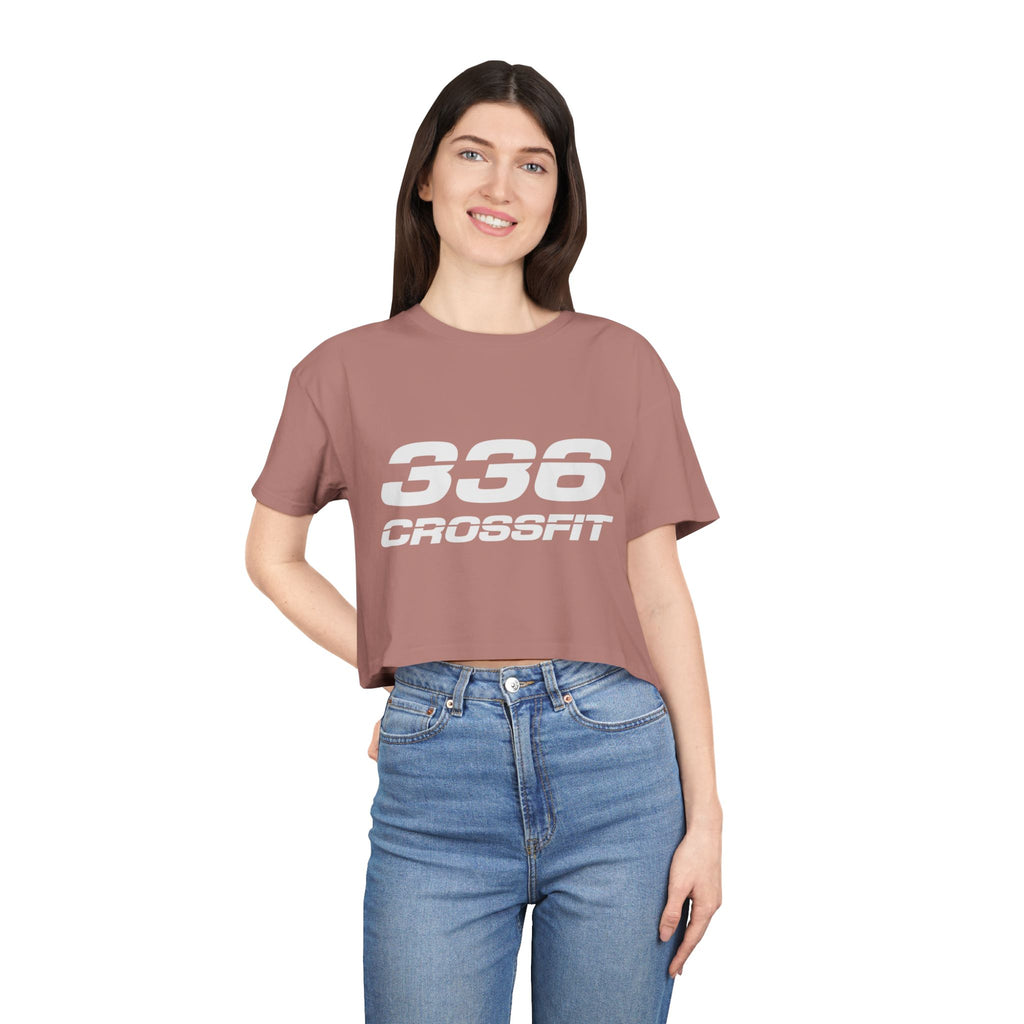 336 CrossFit Crop Top (Basics Collection-White)