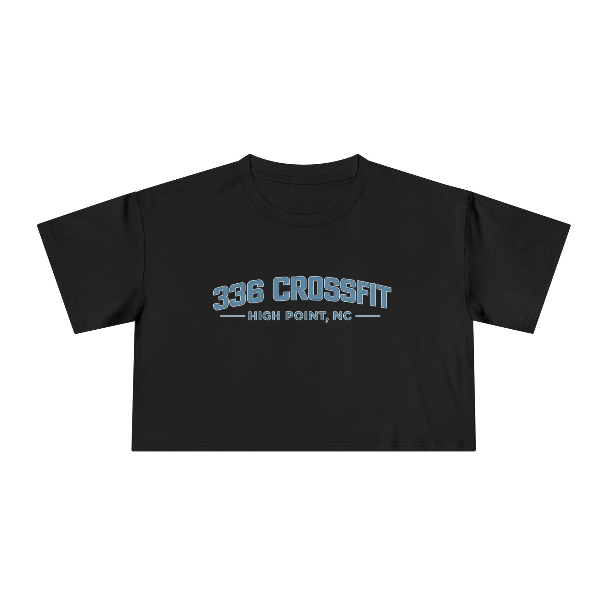 336 CrossFit Collegiate Blue Crop Top