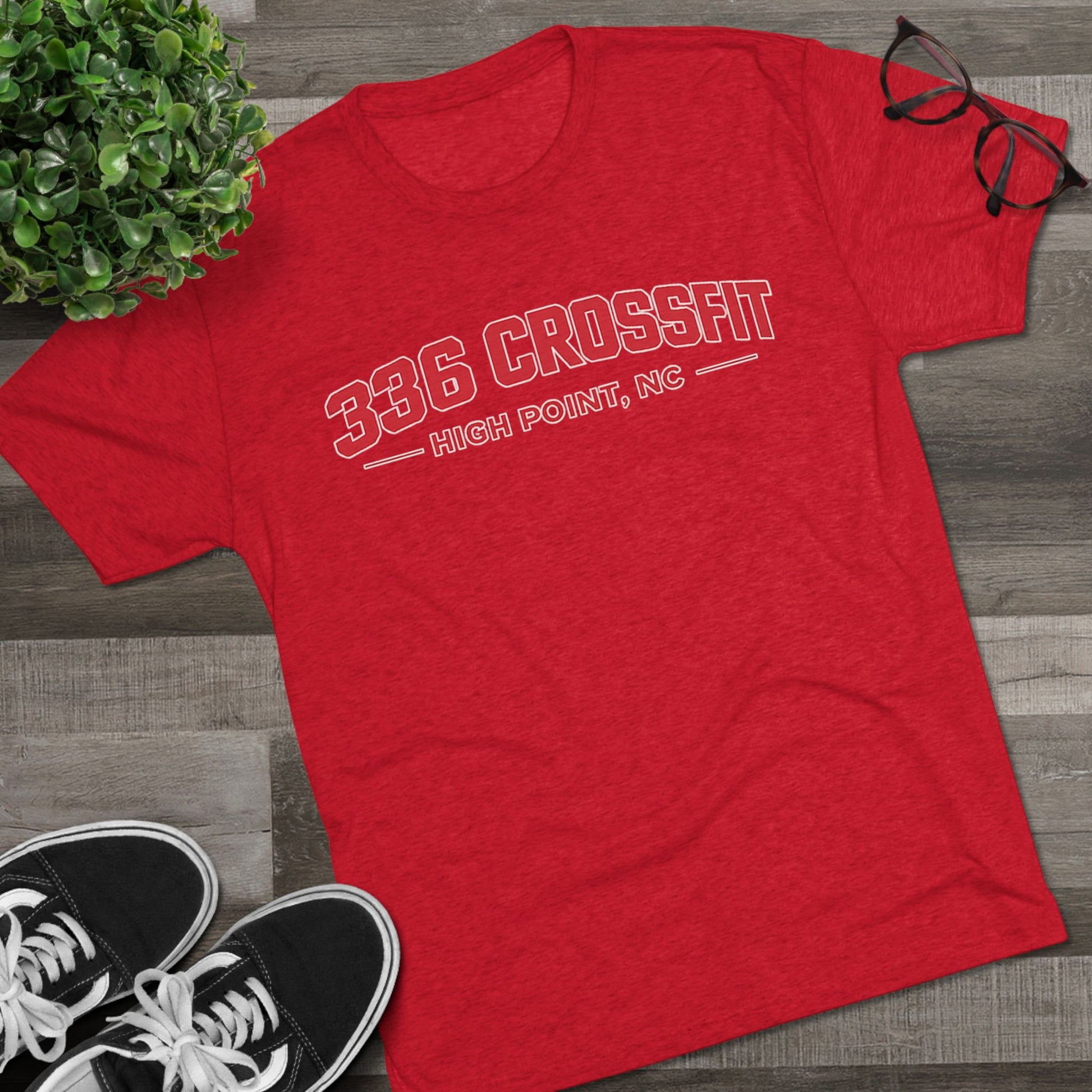 336 CrossFit Collegiate Red T-Shirt