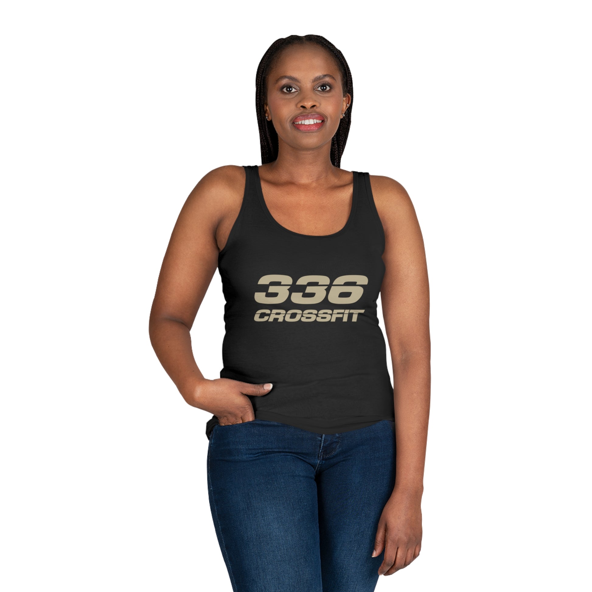 336 CrossFit Tank Top (Basics Collection-Tan)