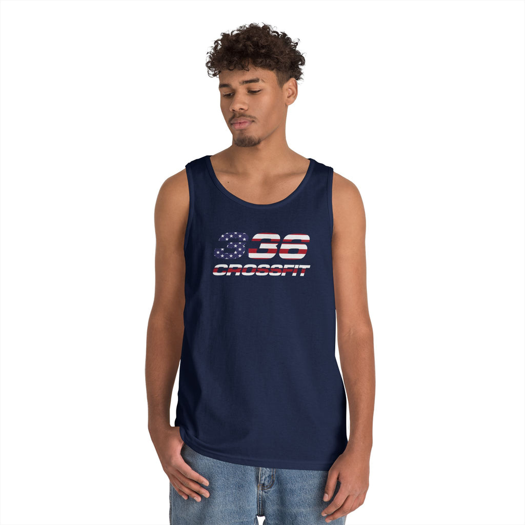 336 CrossFit American Flag Men's Tank Top