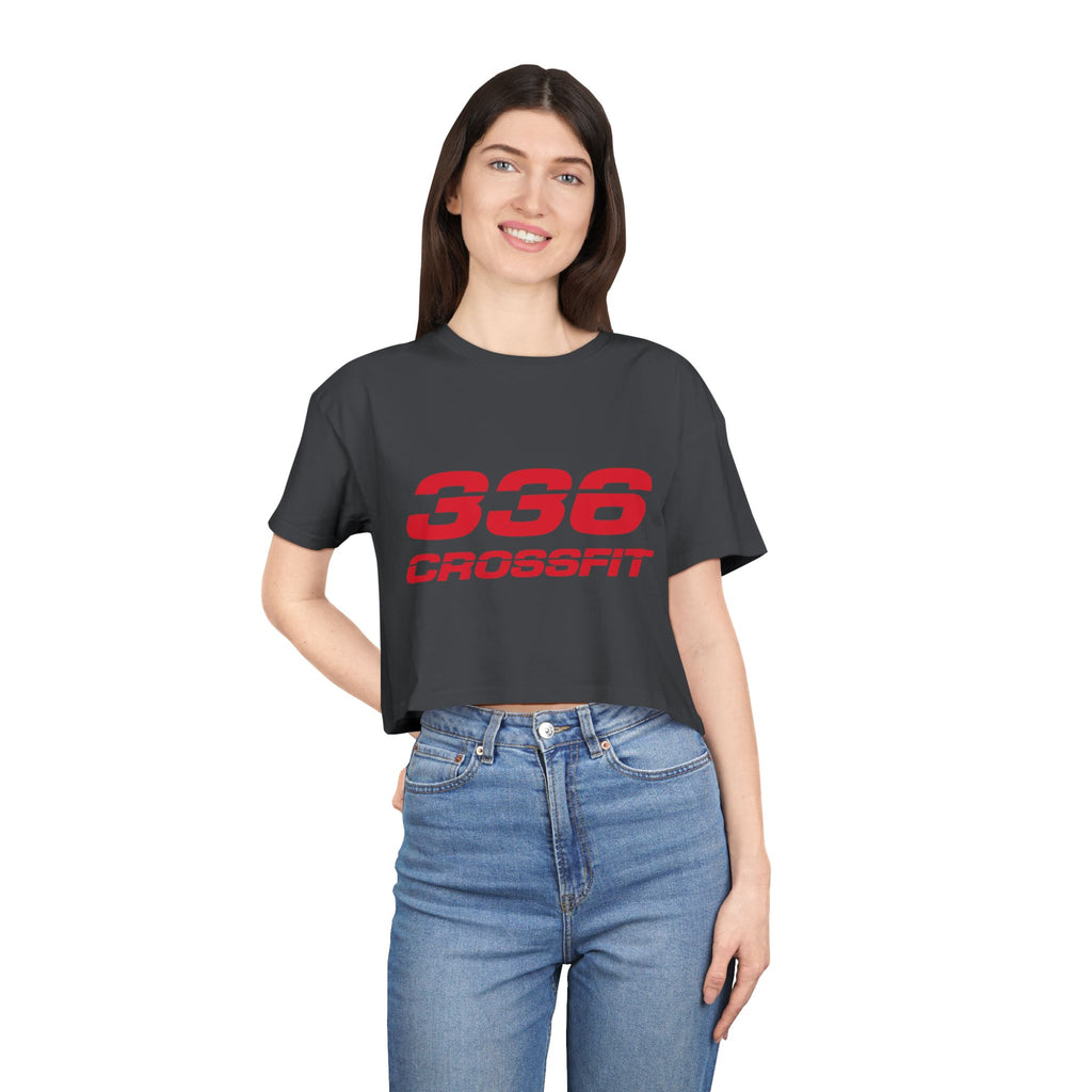 336 CrossFit Crop Top (Basics Collection-Red)