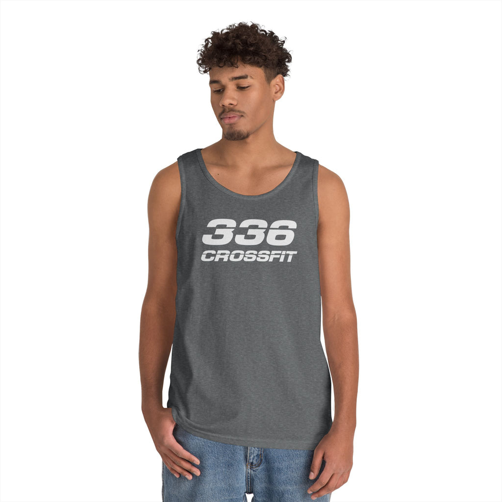 336 CrossFit Mens Tank Top (Basics Collection-White)