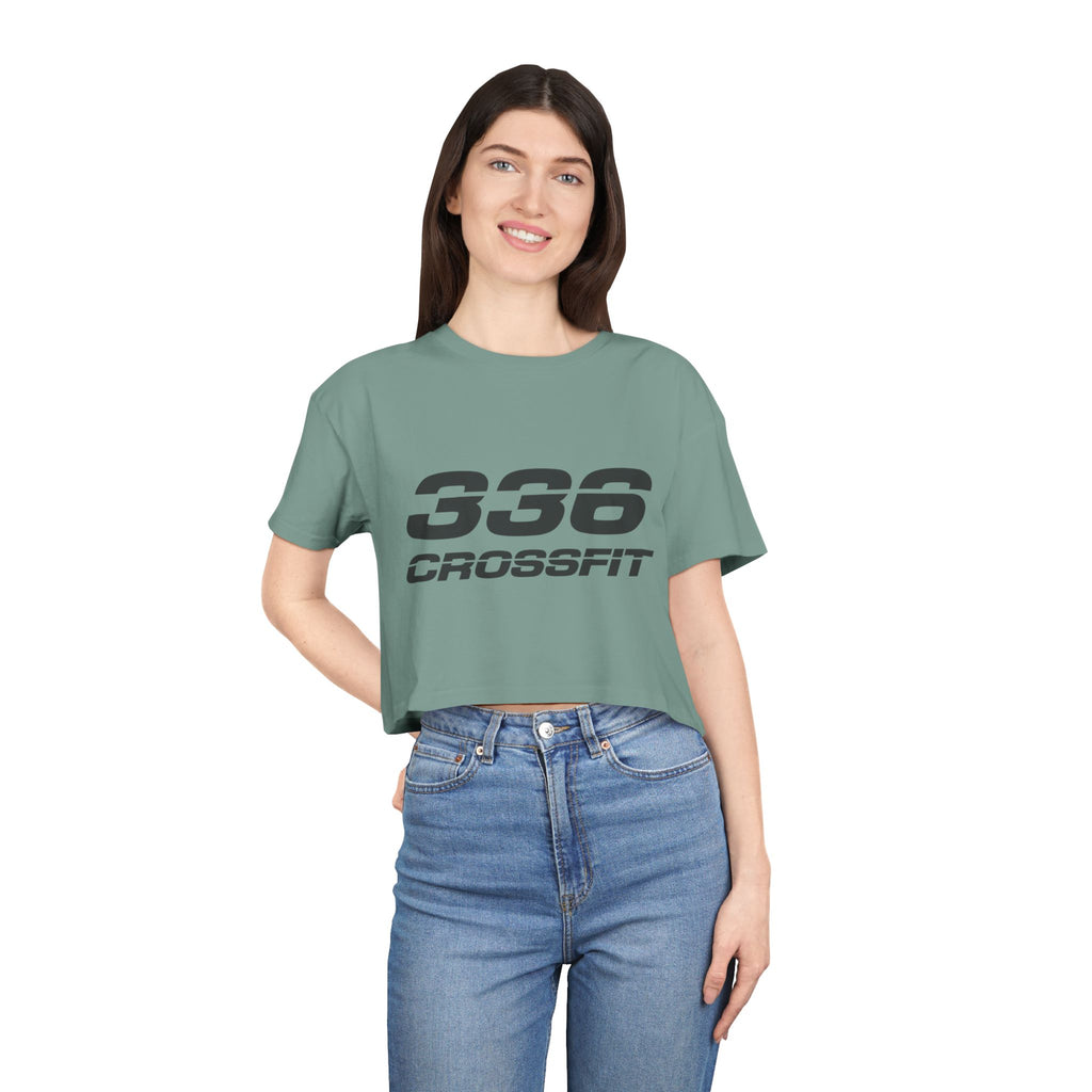 336 CrossFit Crop Top (Basics Collection-Charcoal)