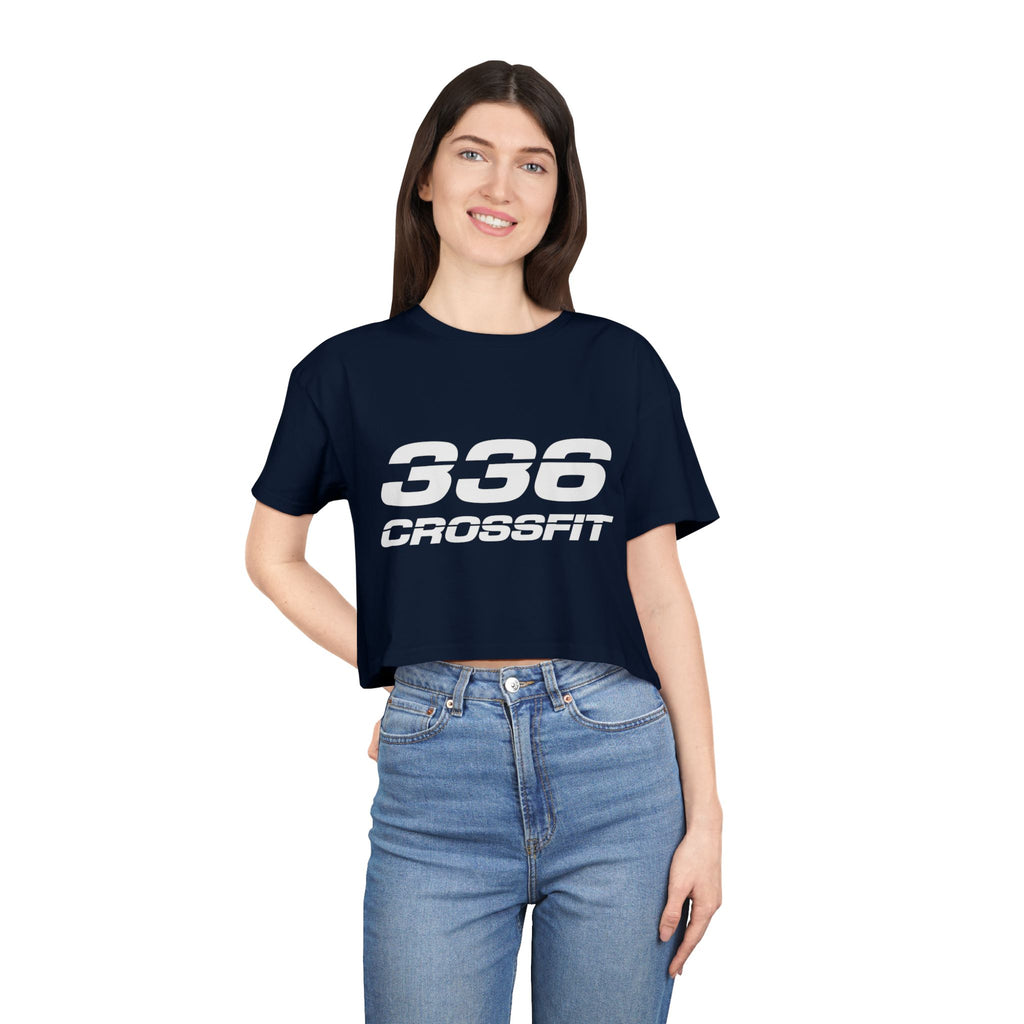 336 CrossFit Crop Top (Basics Collection-White)