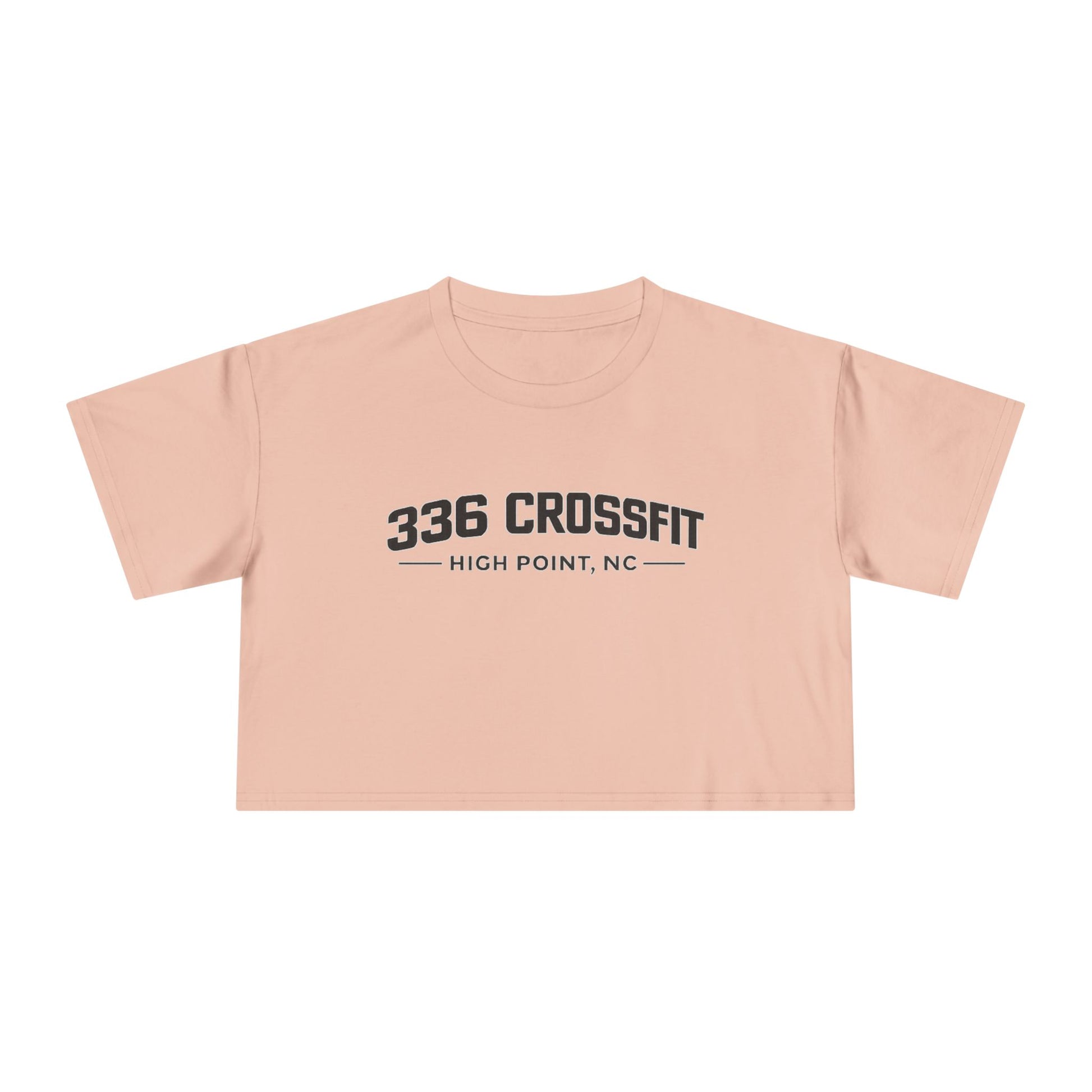 336 Collegiate Black Crop Top