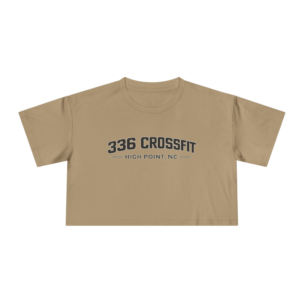 336 Collegiate Black Crop Top