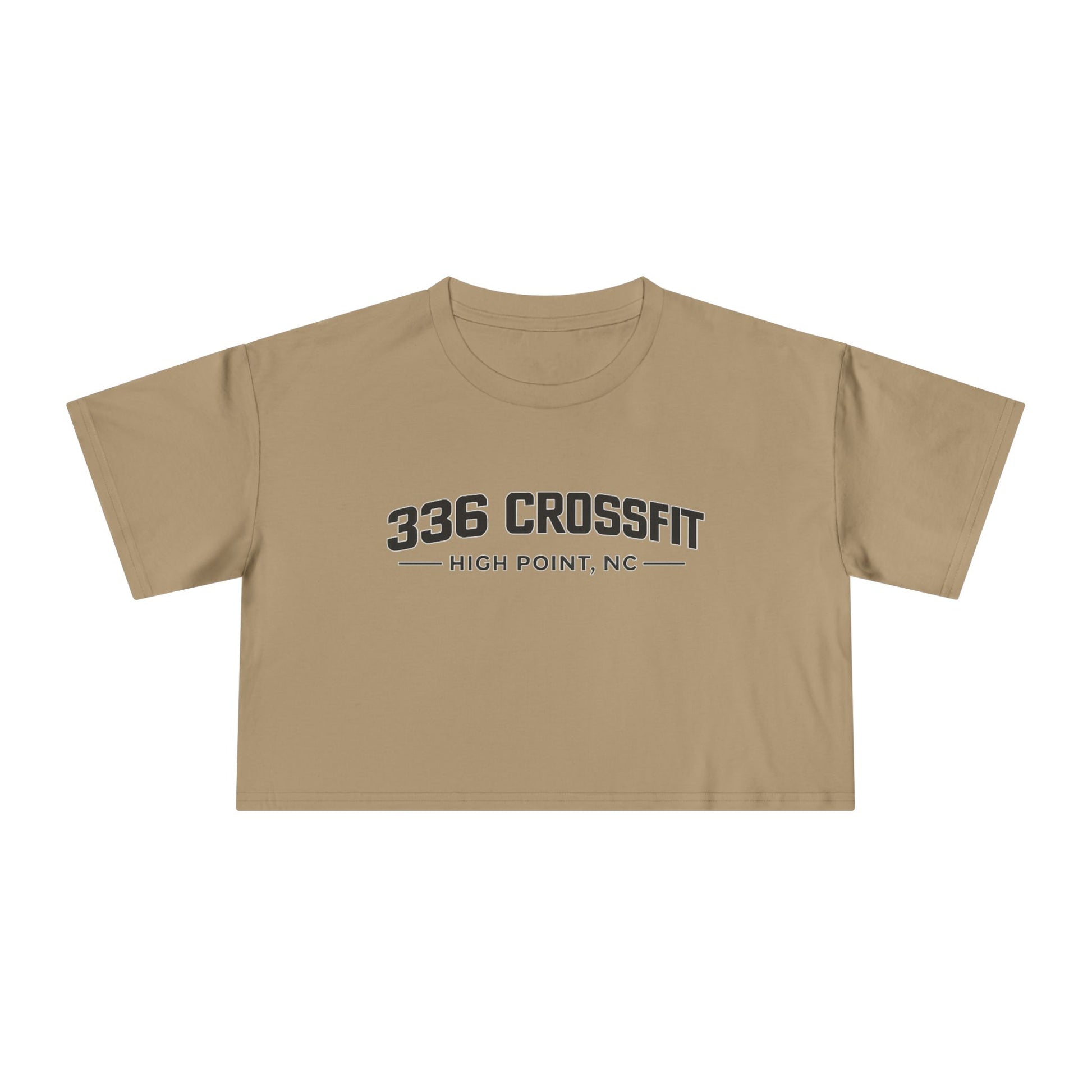 336 Collegiate Black Crop Top