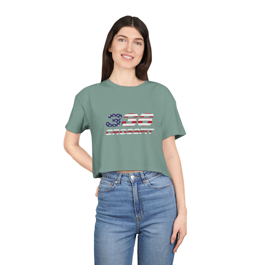336 CrossFit America Crop Top