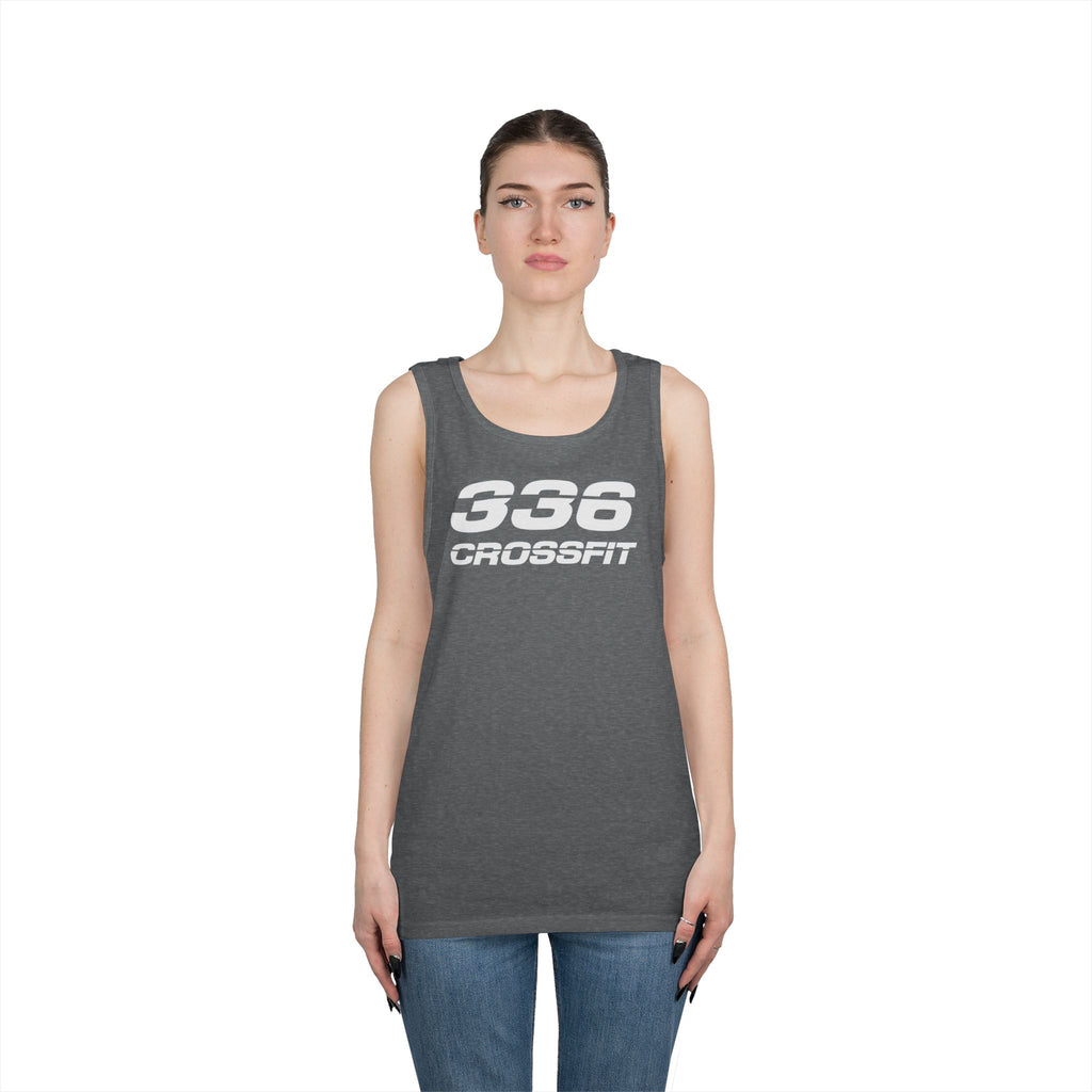336 CrossFit Mens Tank Top (Basics Collection-White)
