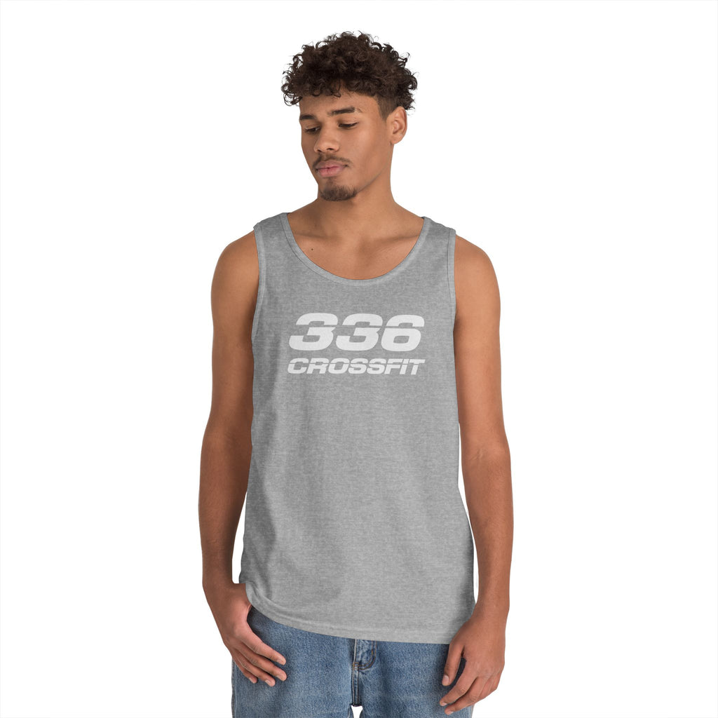 336 CrossFit Mens Tank Top (Basics Collection-White)