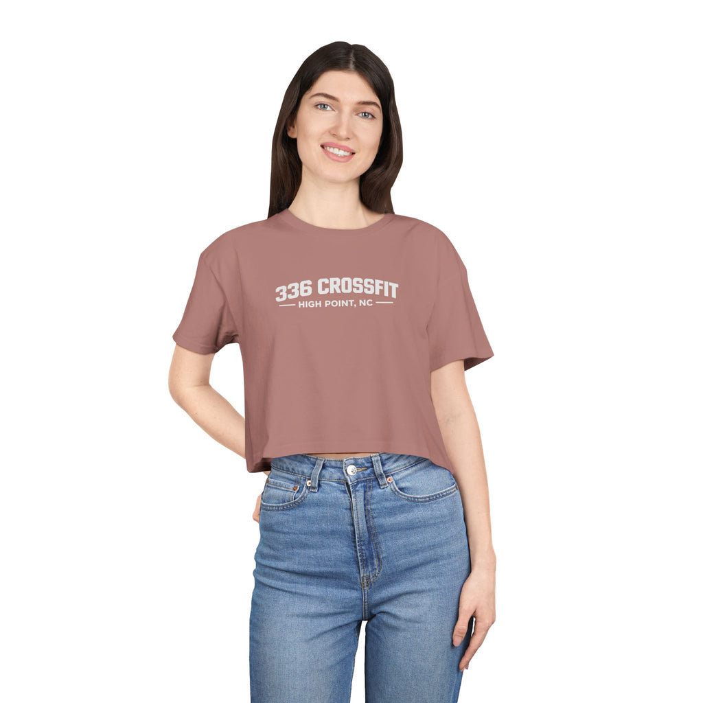 336 CrossFit Collegiate White Crop