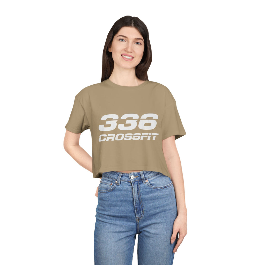 336 CrossFit Crop Top (Basics Collection-White)