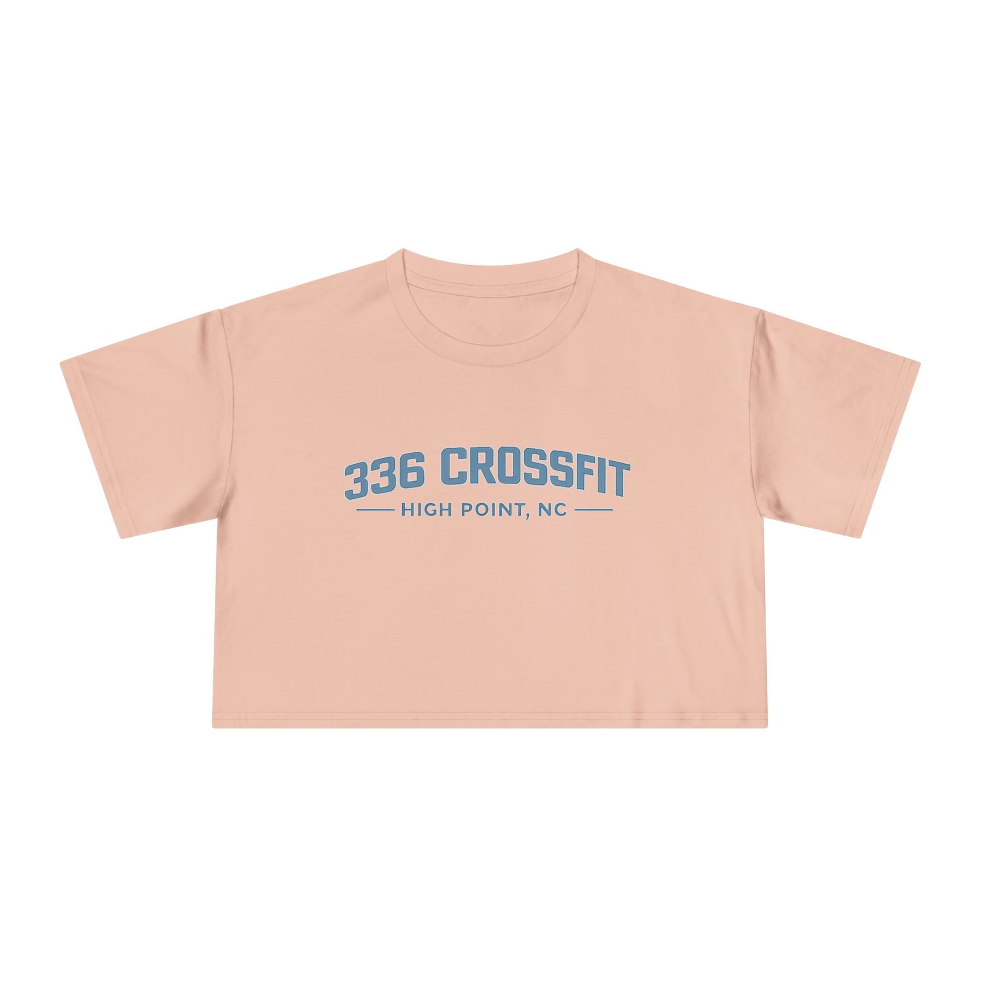 336 CrossFit Collegiate Blue Crop Top
