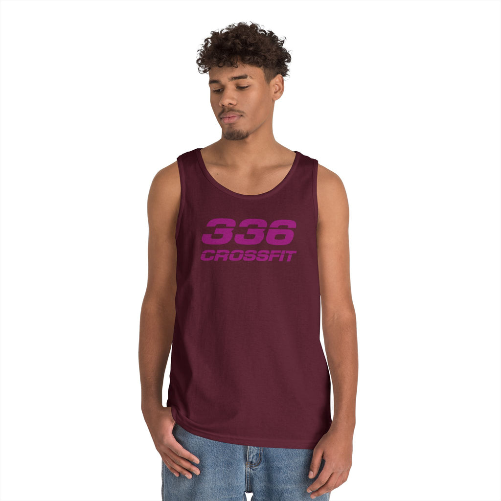 336 CrossFit Men's Tank Top (Basics Collection-Fuschia)