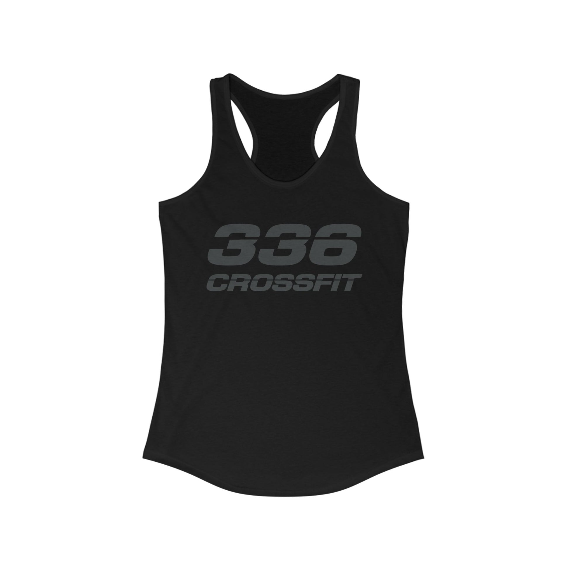 336 CrossFit Racerback Tank Top (Basics Collection-Charcoal)