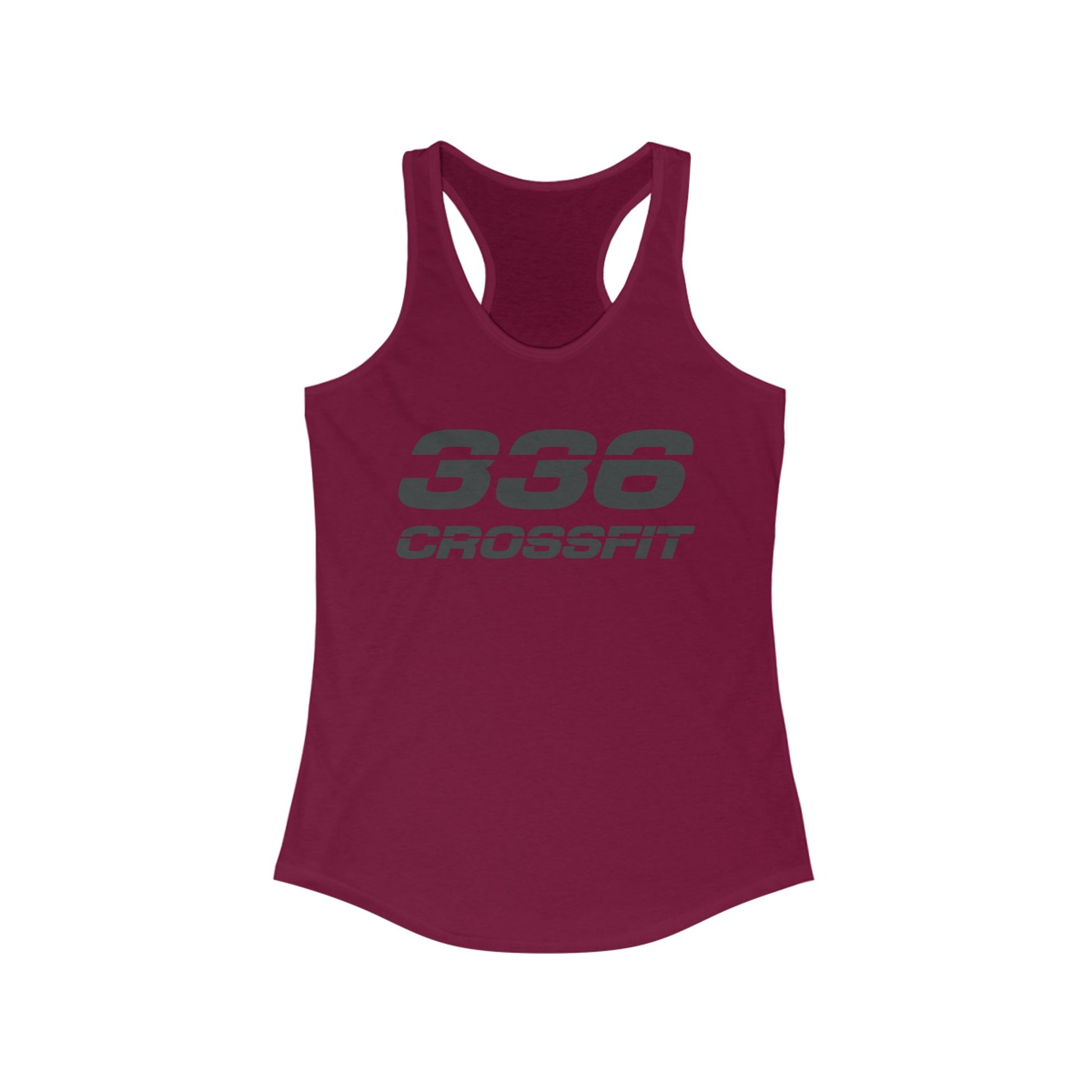 336 CrossFit Racerback Tank Top (Basics Collection-Charcoal)