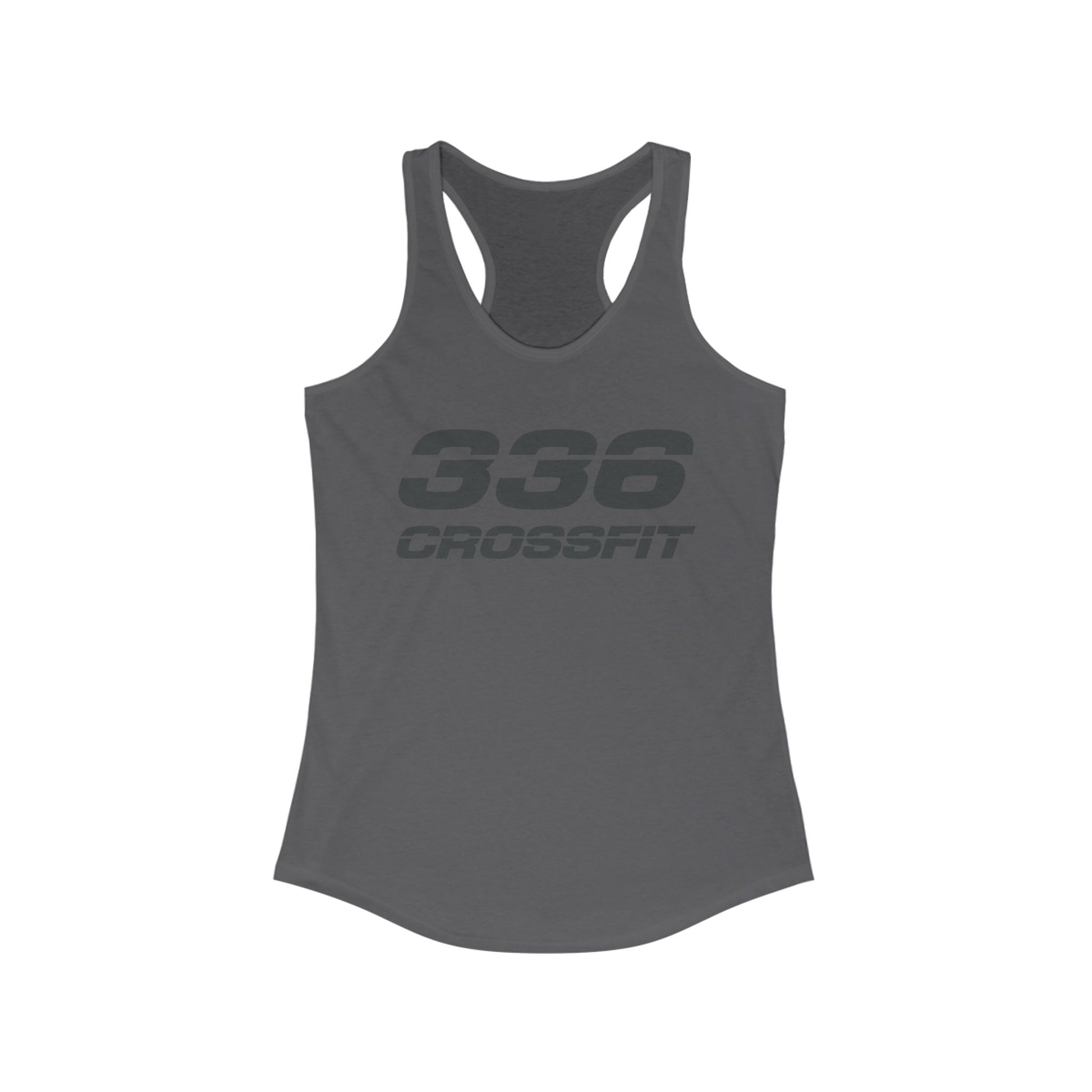 336 CrossFit Racerback Tank Top (Basics Collection-Charcoal)