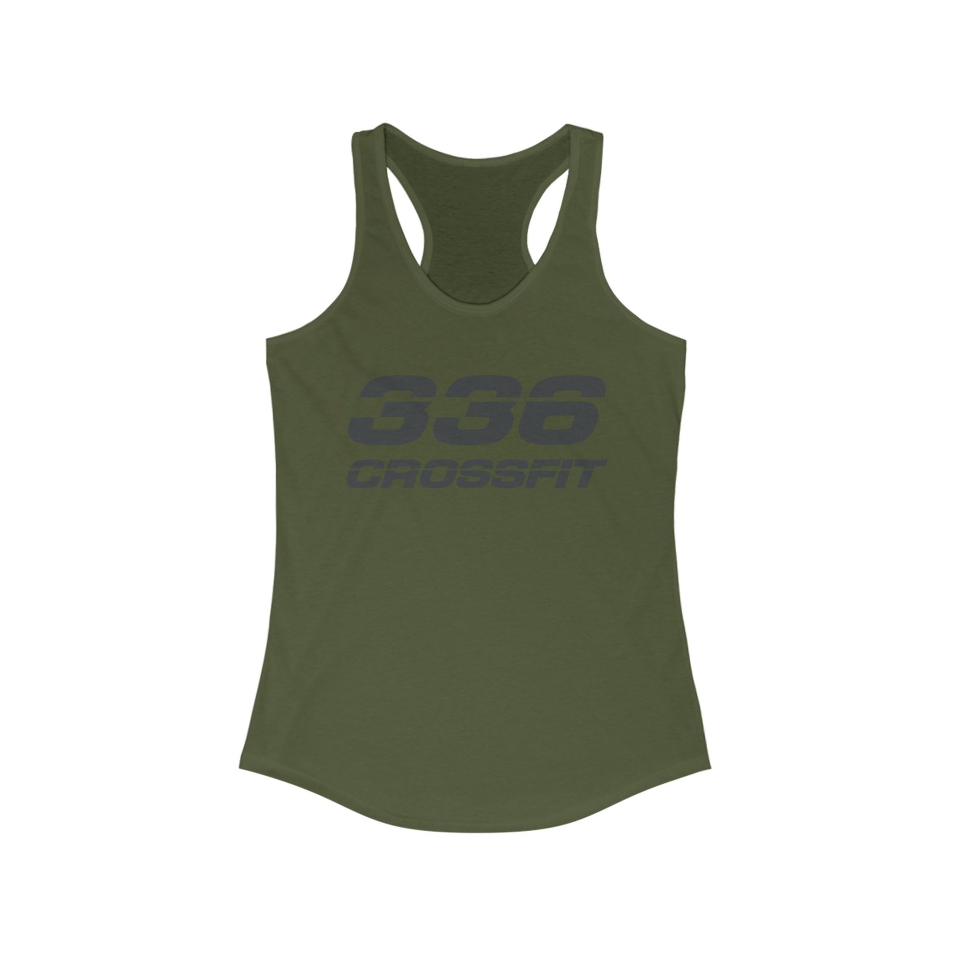 336 CrossFit Racerback Tank Top (Basics Collection-Charcoal)